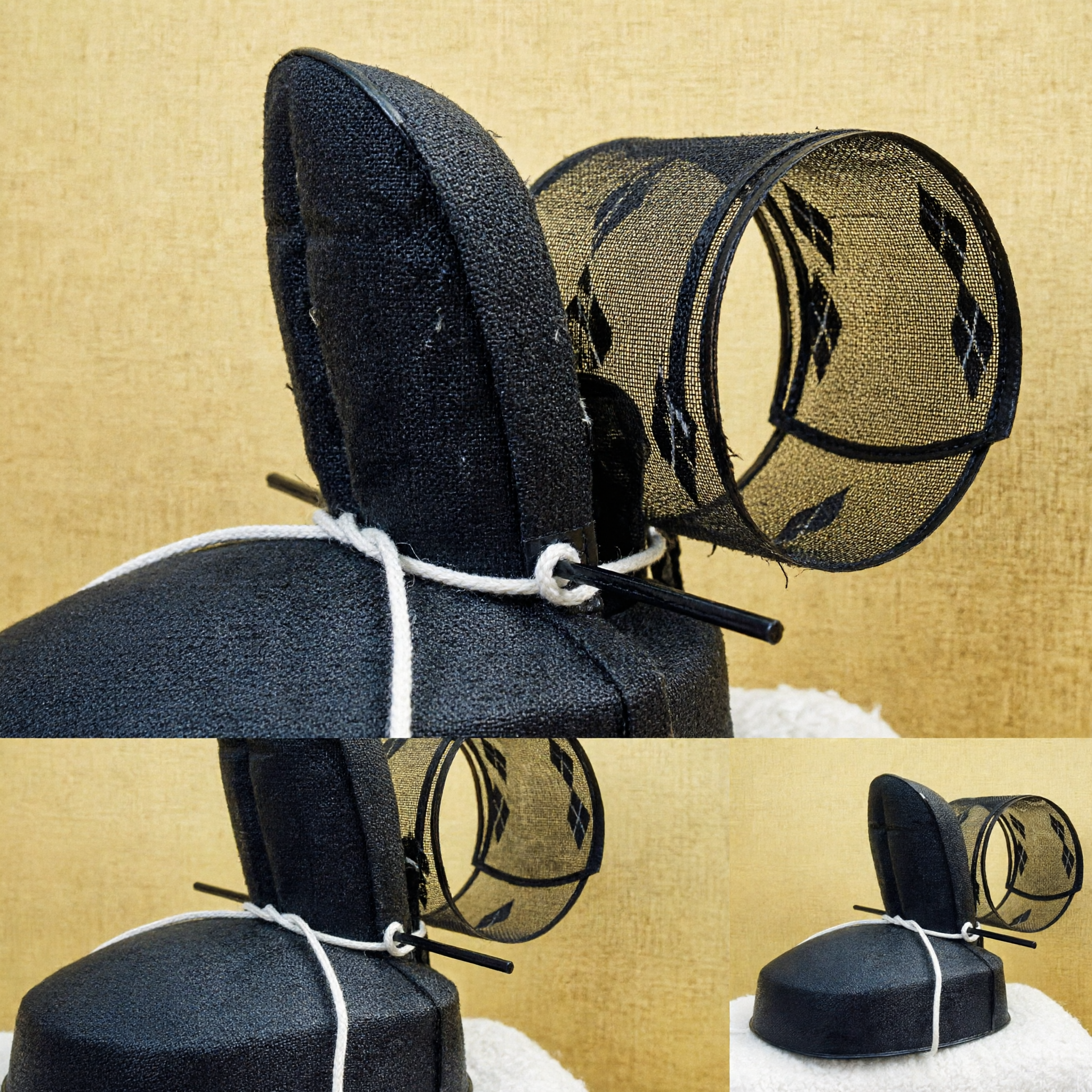 Chapéu de Gaze Preto Tradicional Chinês de Erudito Oficial Antigo (Wushamao) para Cosplay Hanfu Masculino - Asian Costume