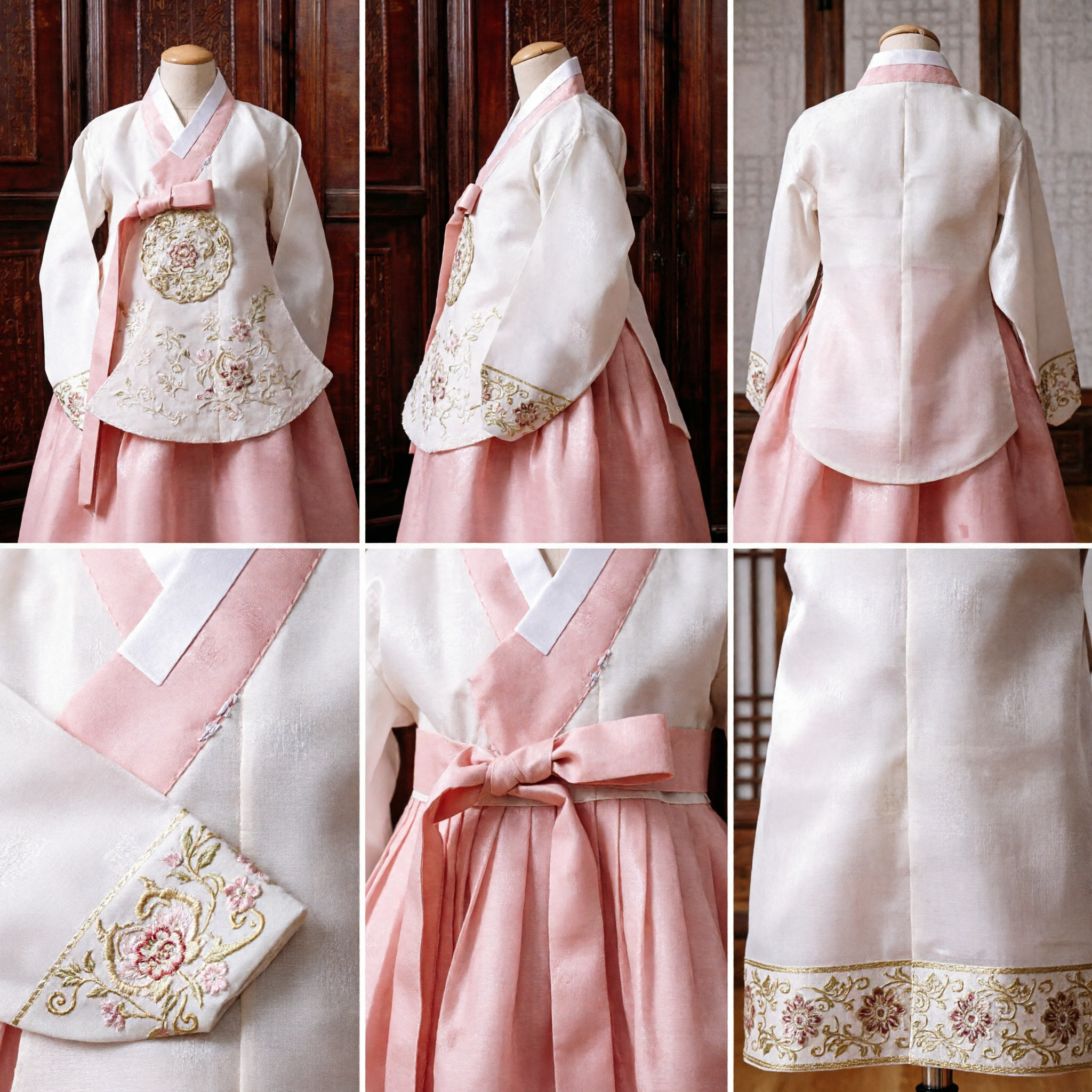 Conjunto de Roupa Antiga Hanfu Chinês Tradicional Rosa Elegante Top e Calça para Mulheres - Asian Costume