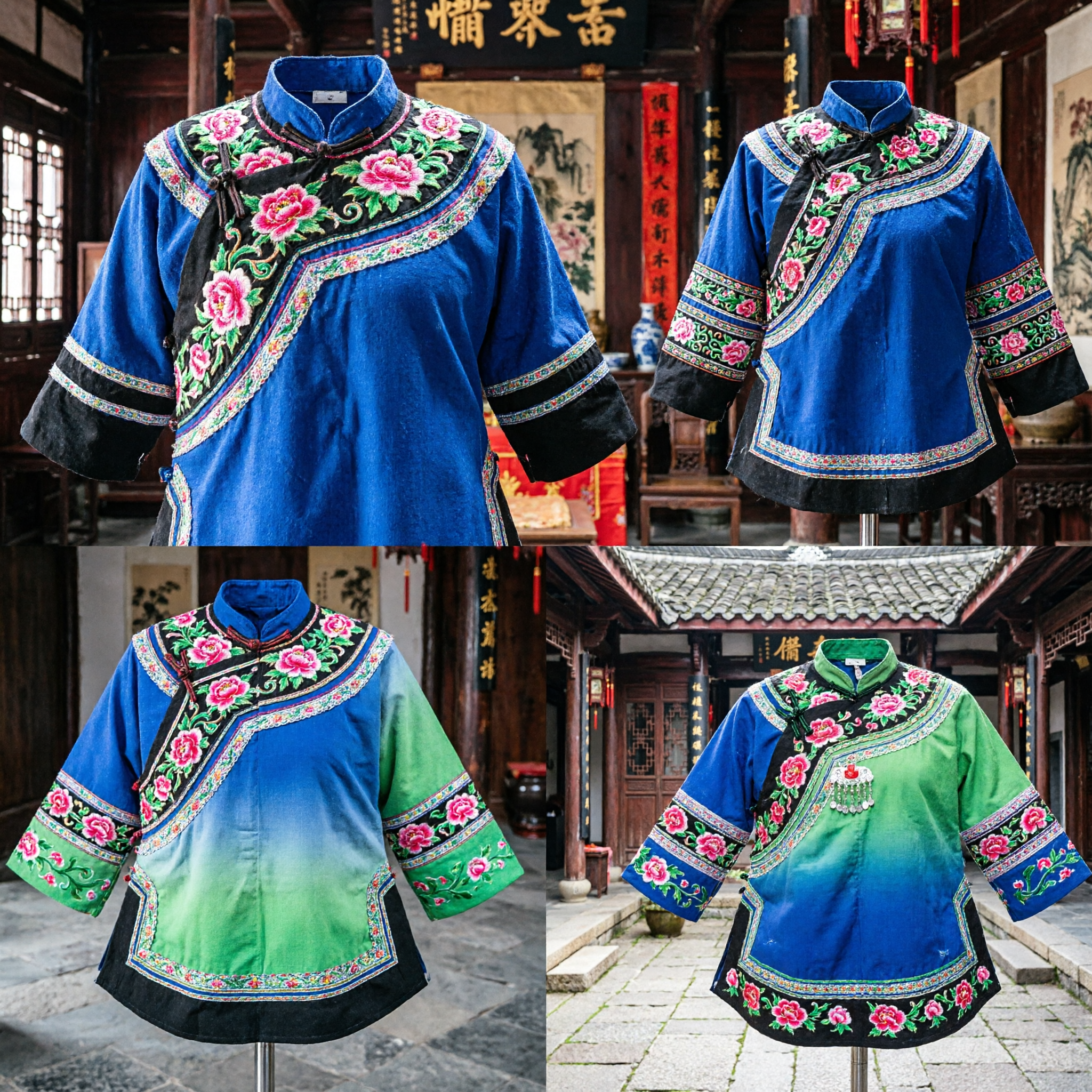 Máscara Facial de la Ópera de Pekín China Tradicional Abanicos Plegables de Seda para Presentaciones de Danza Folclórica y Regalo Cultural - Asian Costume