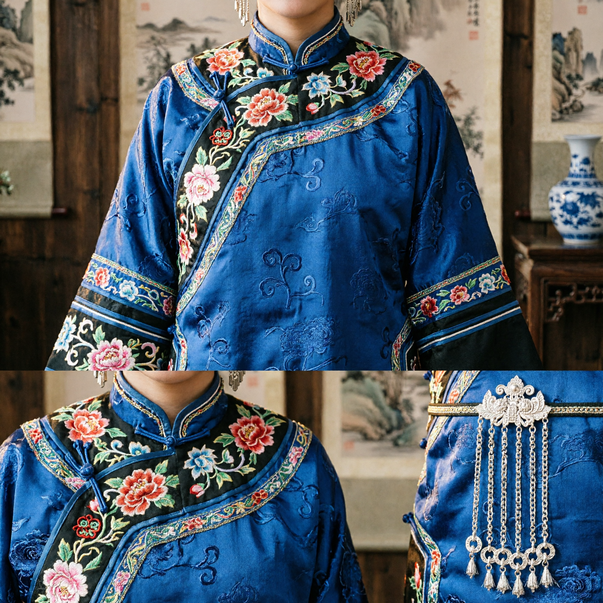 Traditionele Chinese Zilveren Haarspeld met Kristallen Franjes Antieke Hanfu Haarpin Accessoire voor Vrouwen Kostuum - Asian Costume
