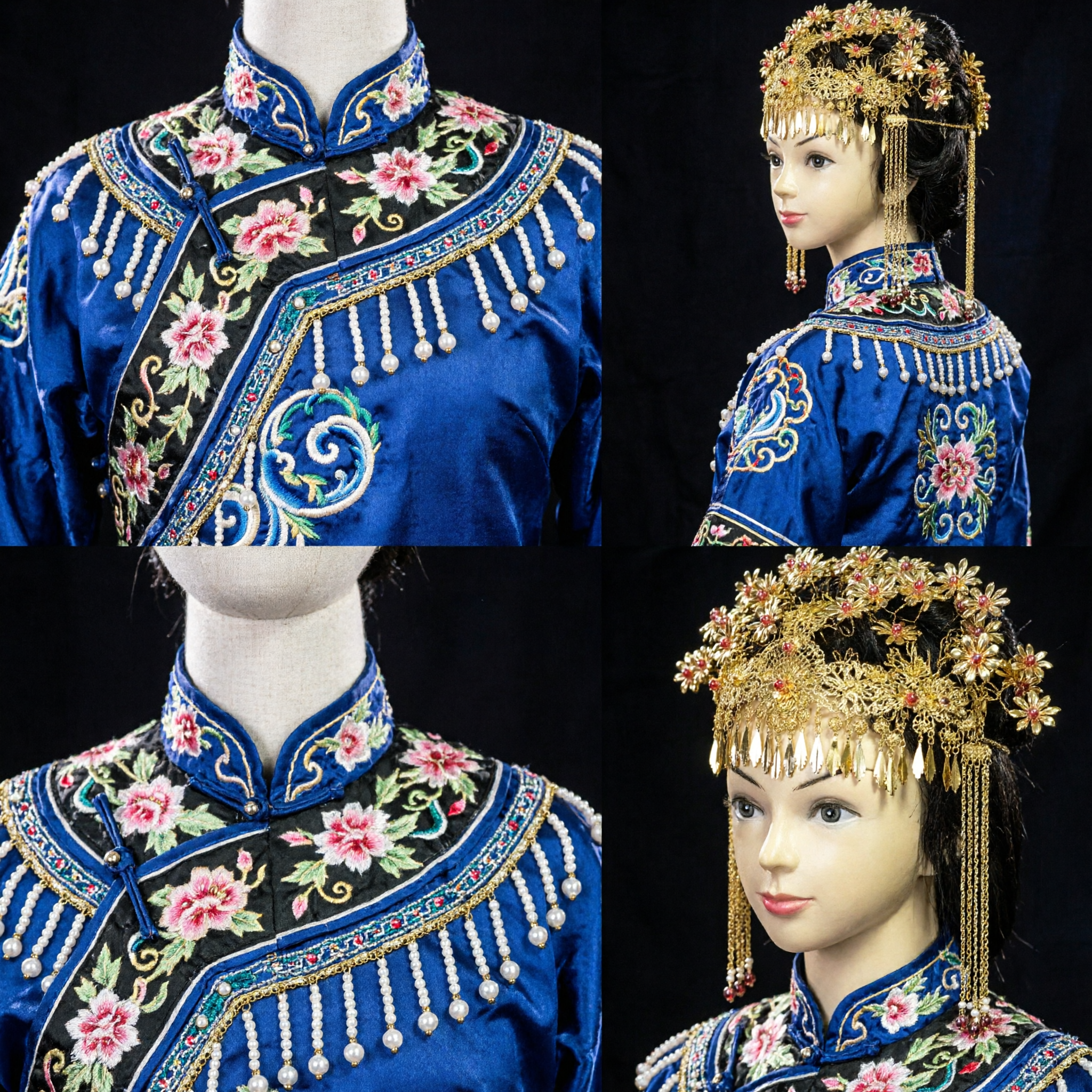 Традиционная китайская древняя золотая корона-феникс, головной убор, свадебная заколка для ханьфу, императорский аксессуар для волос - Asian Costume