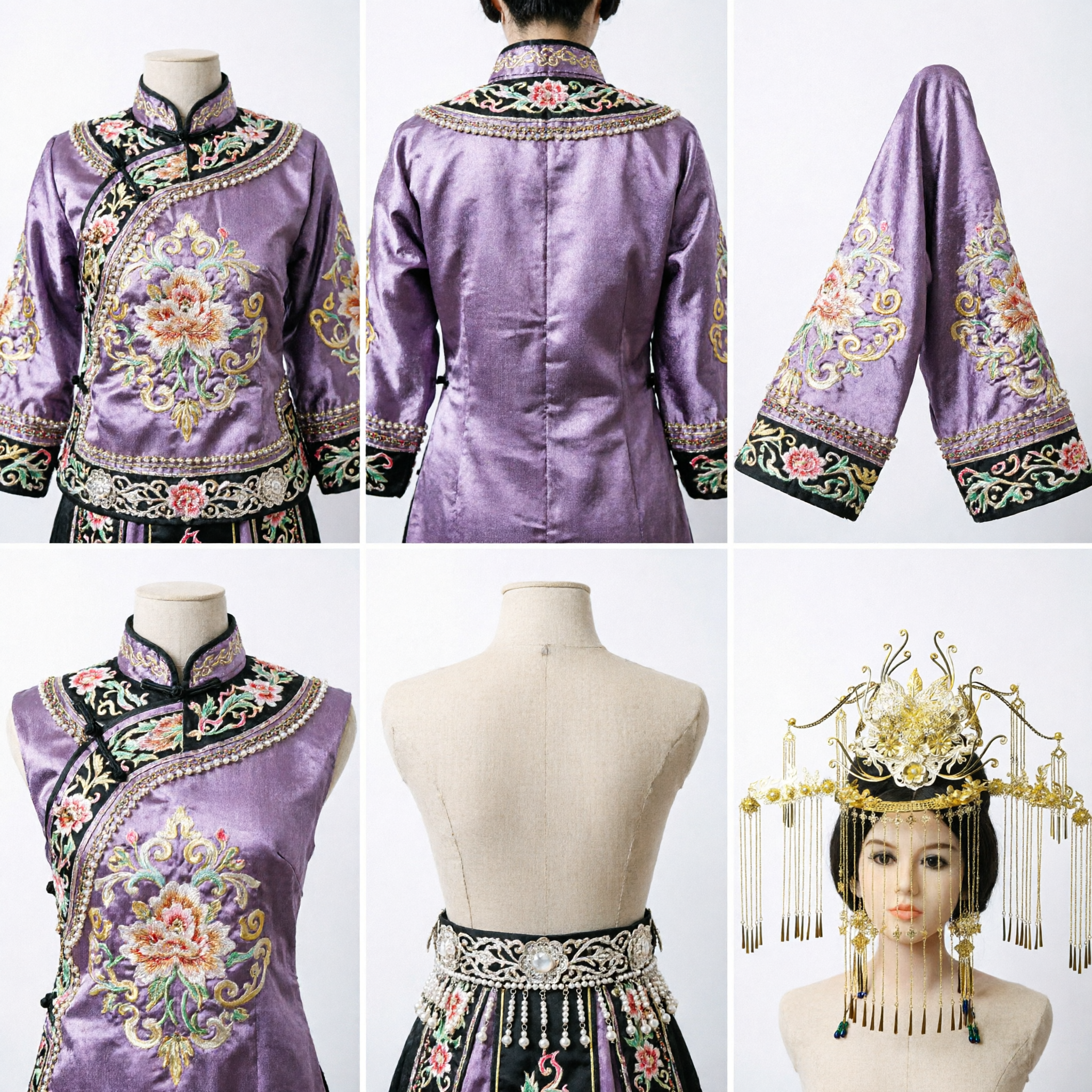 Accesorios de Pelo Tradicionales Chinos Corona de Fénix Dorada para Boda Antigua Traje de Novia Hanfu Tocado con Borlas - Asian Costume