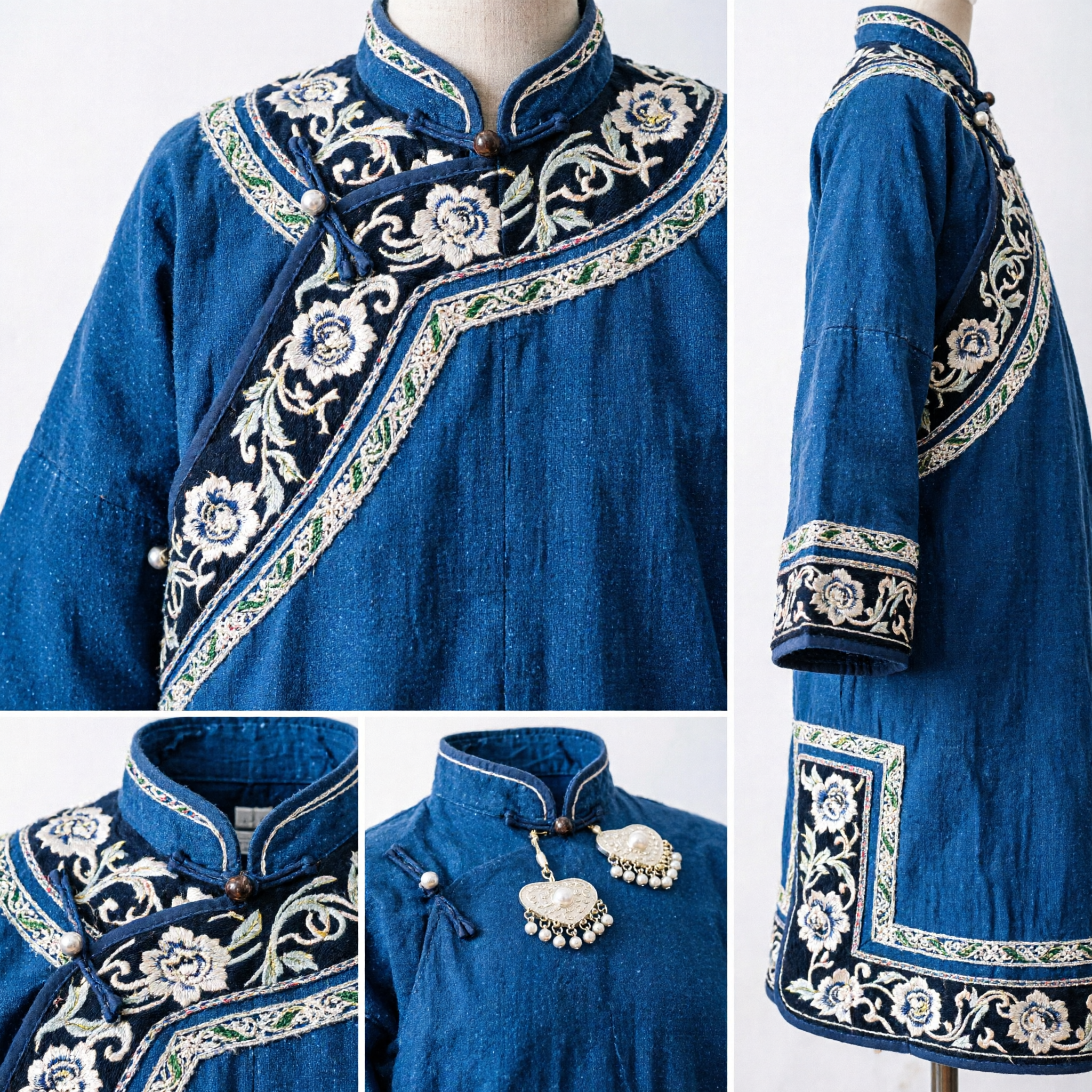 精巧な中国古代 金メッキ房付きイヤリング 伝統的漢服アクセサリー 花嫁ウェディング衣装用 - Asian Costume