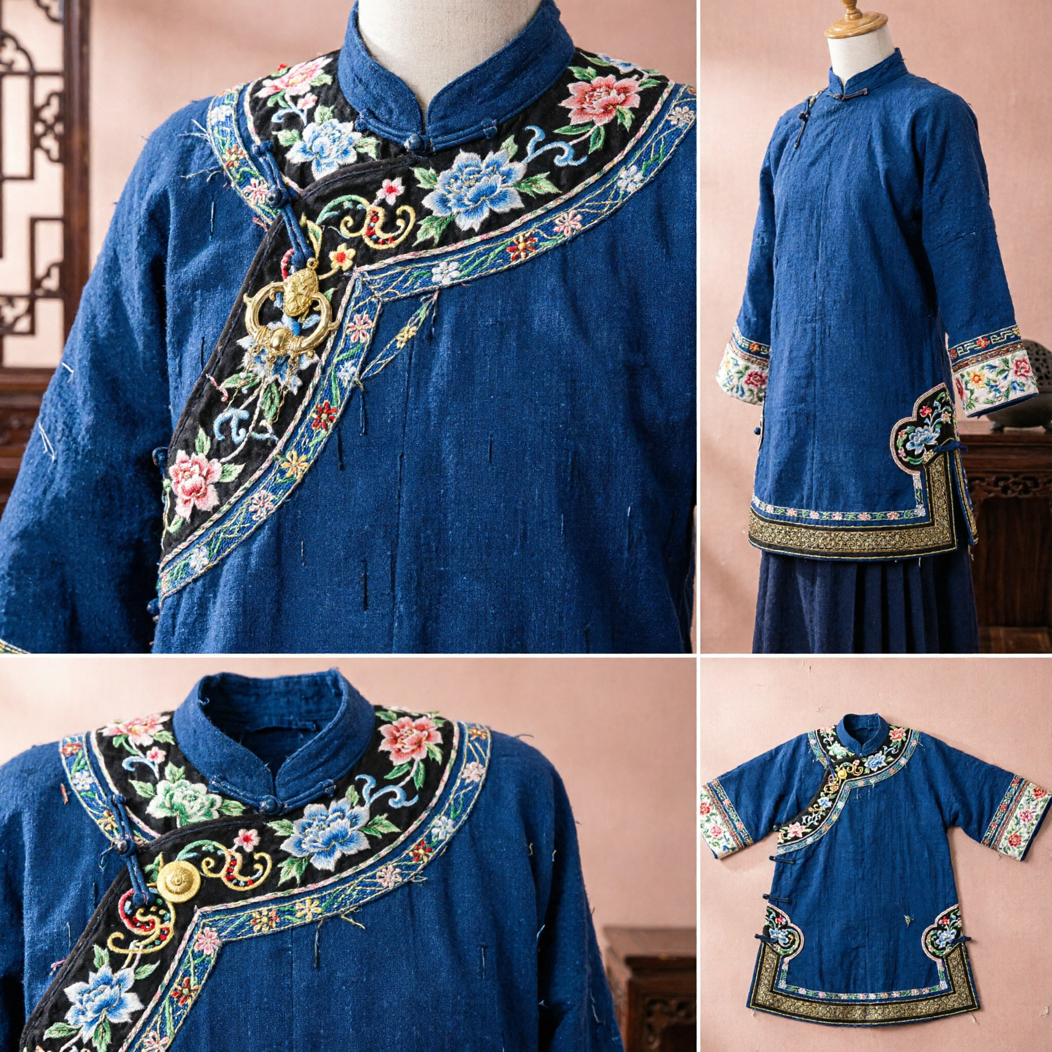 Antiker chinesischer Palast-Stil Goldblumen-Quasten-Haarnadeln Traditioneller Hanfu-Kopfschmuck Schmuck für Frauen Braut - Asian Costume