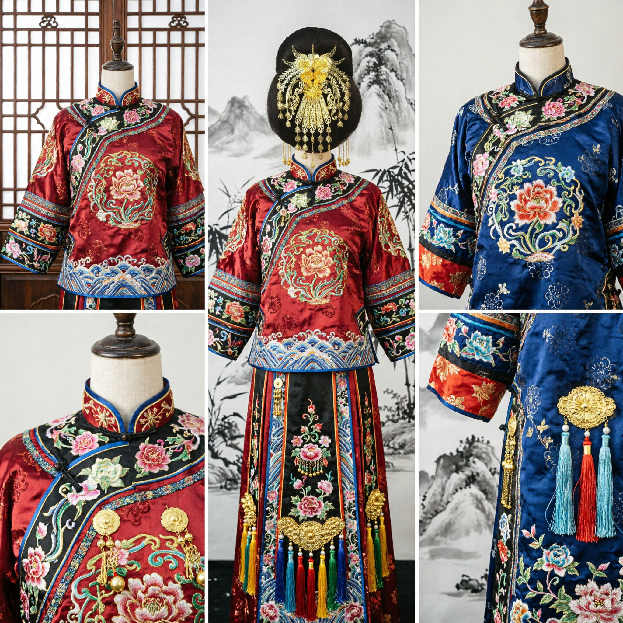 Изысканная золотая свадебная гребень с Фениксом, традиционная китайская шпилька для Ханьфу, древние аксессуары для волос невесты - Asian Costume