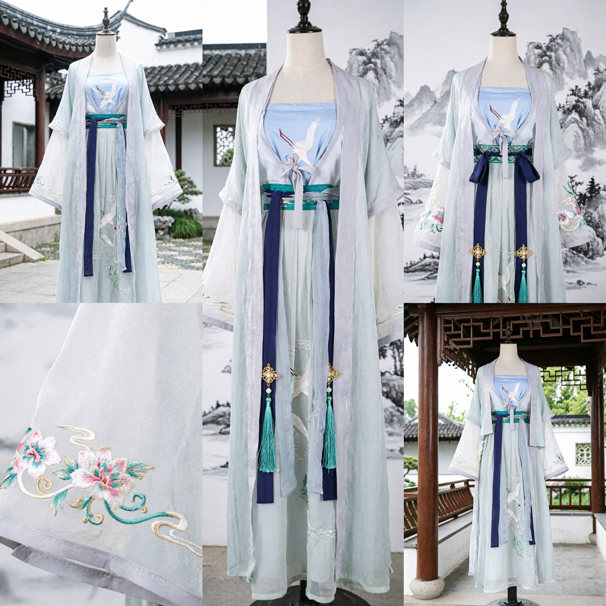 Traditioneel Chinese Hanfu Tang-dynastie Ruqun Kostuum Elegante Oude Feeënjurk voor Vrouwen Cosplay - Asian Costume