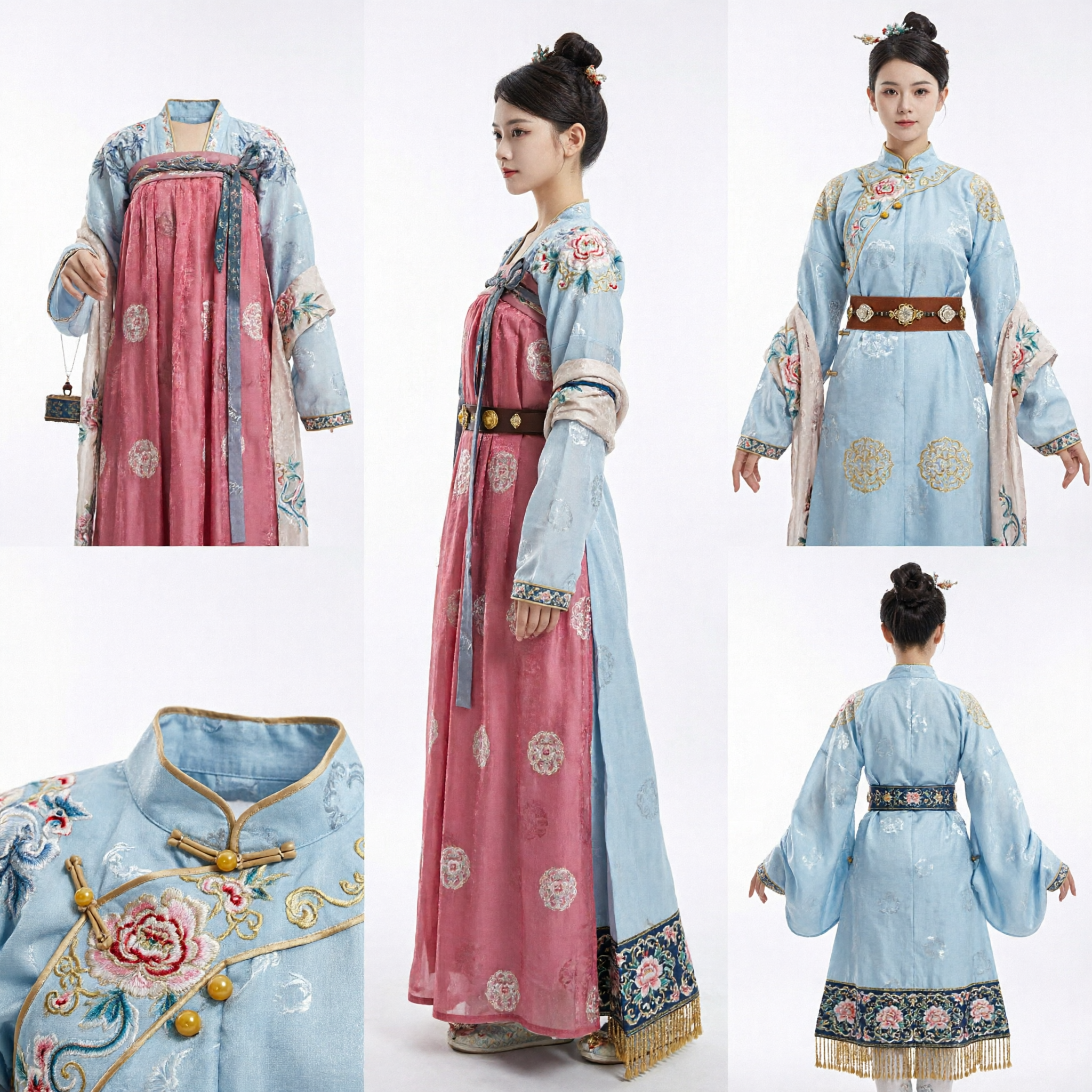 Elegant Roze Tang Dynastie Hanfu Kostuum Traditioneel Chinees Antieke Jurk voor Vrouwen Cosplay Optreden - Asian Costume