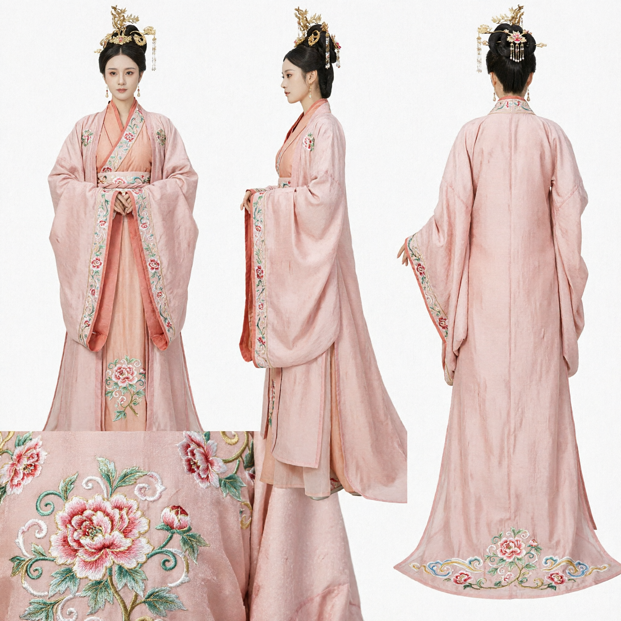 Traje Hanfu Tradicional Chino de Princesa de la Dinastía Tang, Vestido Antiguo de Dama de Palacio para Cosplay y Actuaciones de Mujeres - Asian Costume