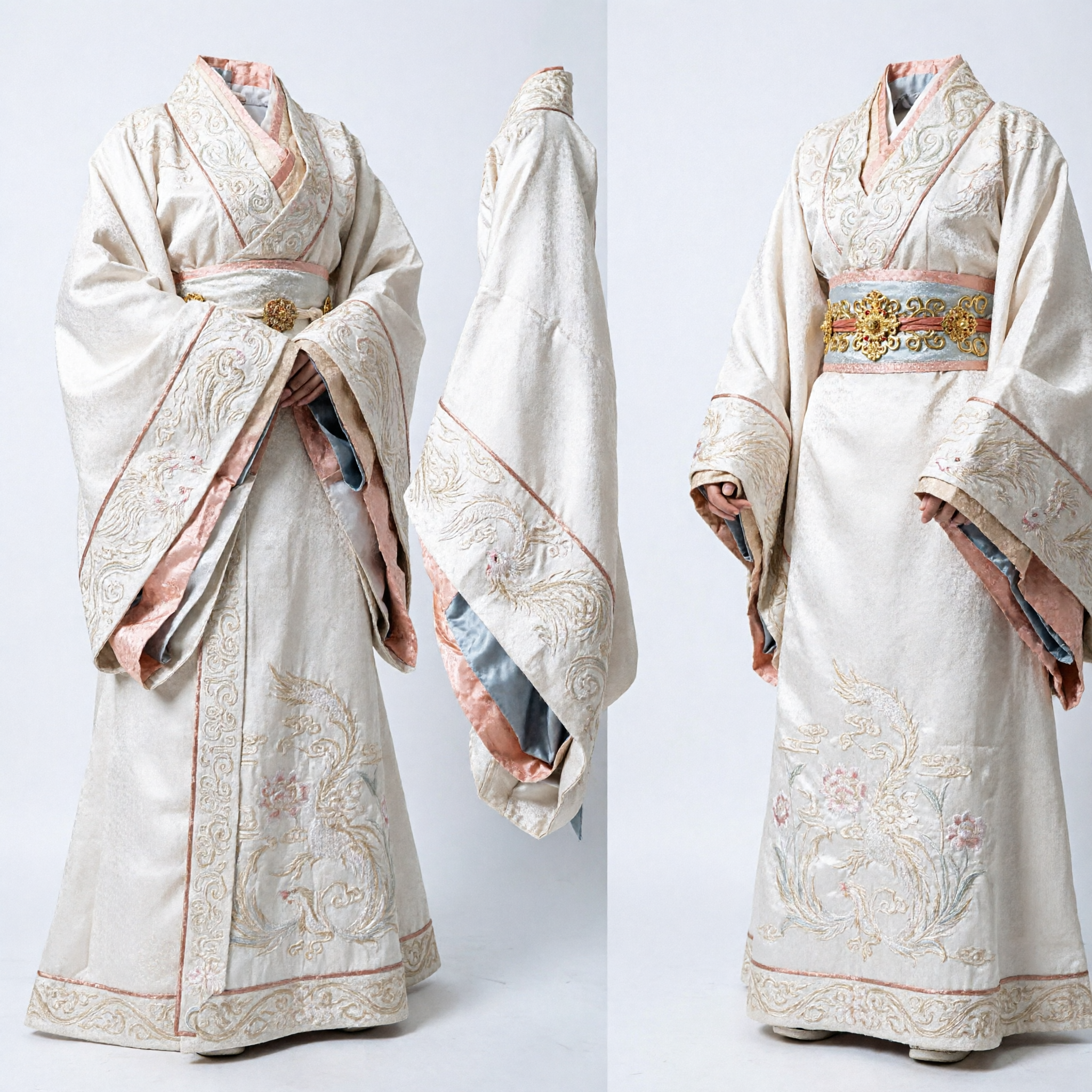 Antikes chinesisches weißes Hanfu-Kostüm, Frauen Han-Dynastie-Kaiserinnenkleid, historisches Drama-Cosplay-Outfit - Asian Costume