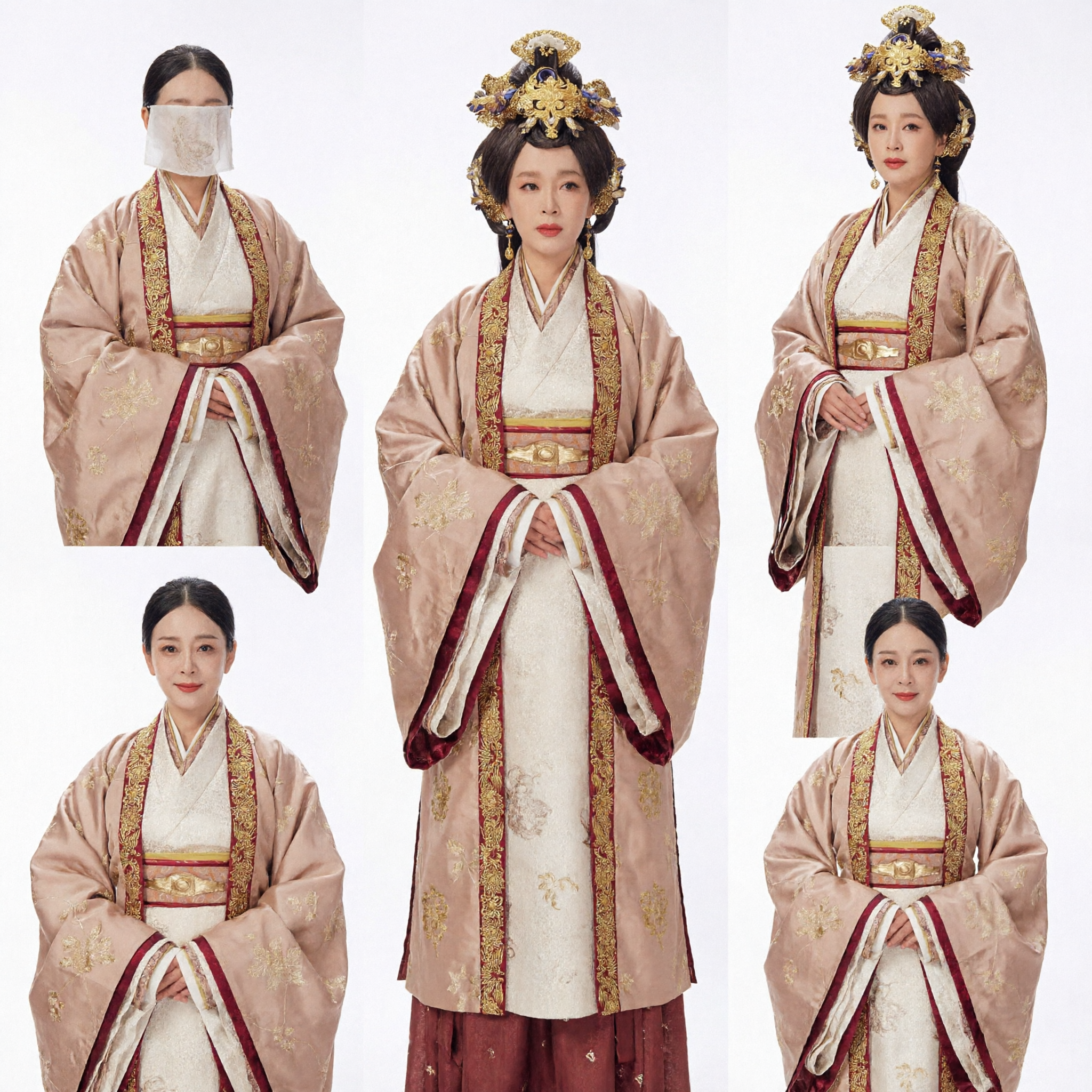Traje Hanfu Tradicional Chinês Elegante, Vestido Bordado de Dama do Palácio Antigo para Mulheres, Cosplay para Drama Histórico - Asian Costume