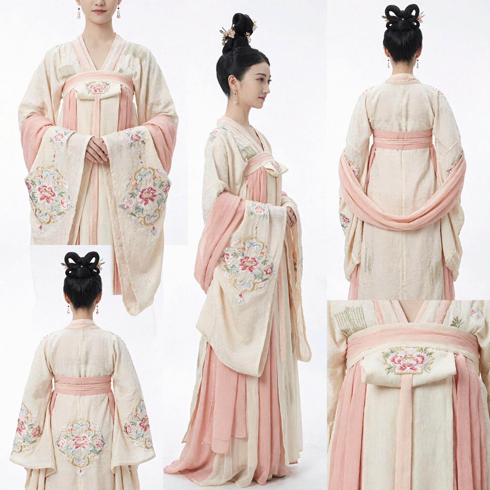 Oud-Chinese Tang-dynastie Prinses Hanfu-kostuum Traditioneel Historisch Paleisdamejurk voor Vrouwen - Asian Costume