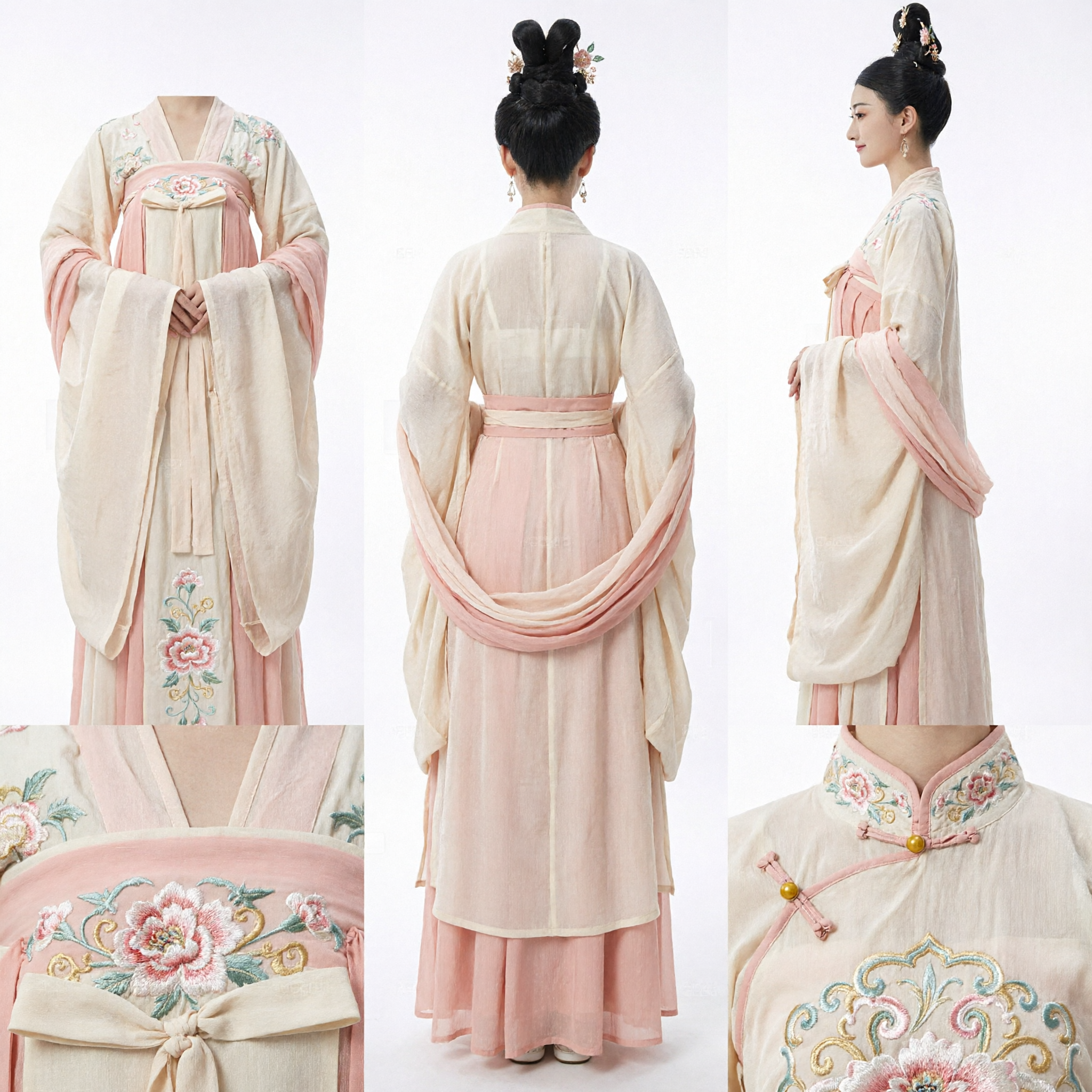 Traje Tradicional Chino Hanfu, Vestido Antiguo de Dama de Palacio de la Dinastía Tang para Mujer, para Cosplay y Actuación - Asian Costume