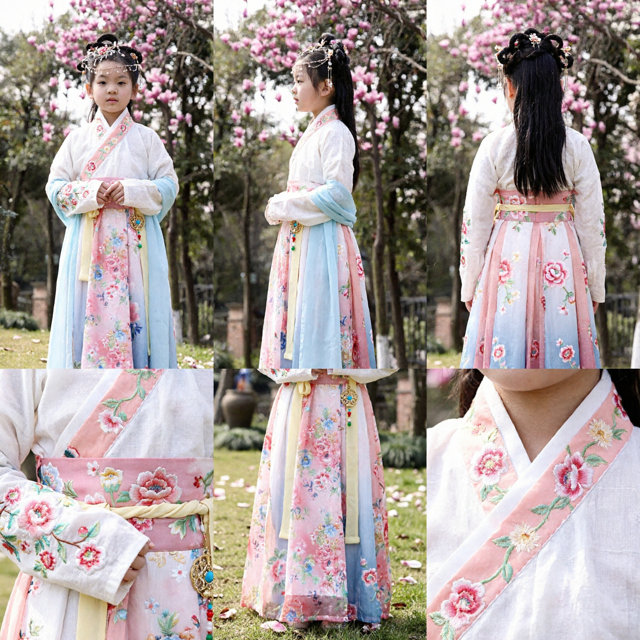 Vestido Tradicional Chinês Hanfu para Meninas, Traje de Fada Antiga com Guarda-chuva para Performance - Asian Costume