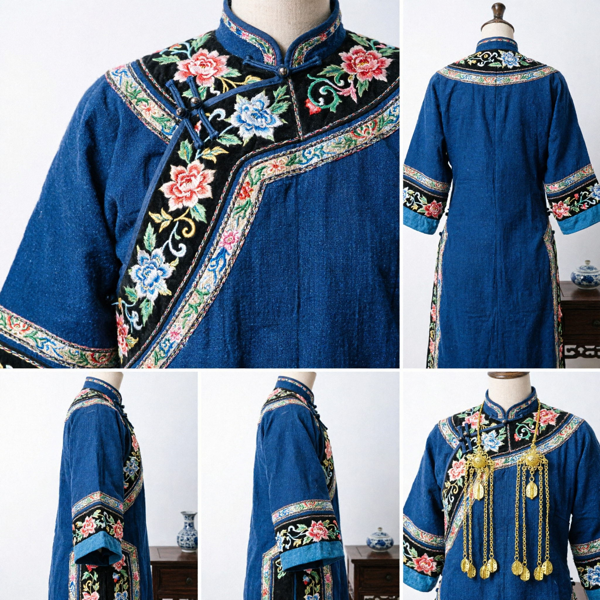 伝統的中国金房飾りイヤリング漢服アクセサリー古代スタイル垂れ下がりジュエリー女性用ブライダルウェディング - Asian Costume