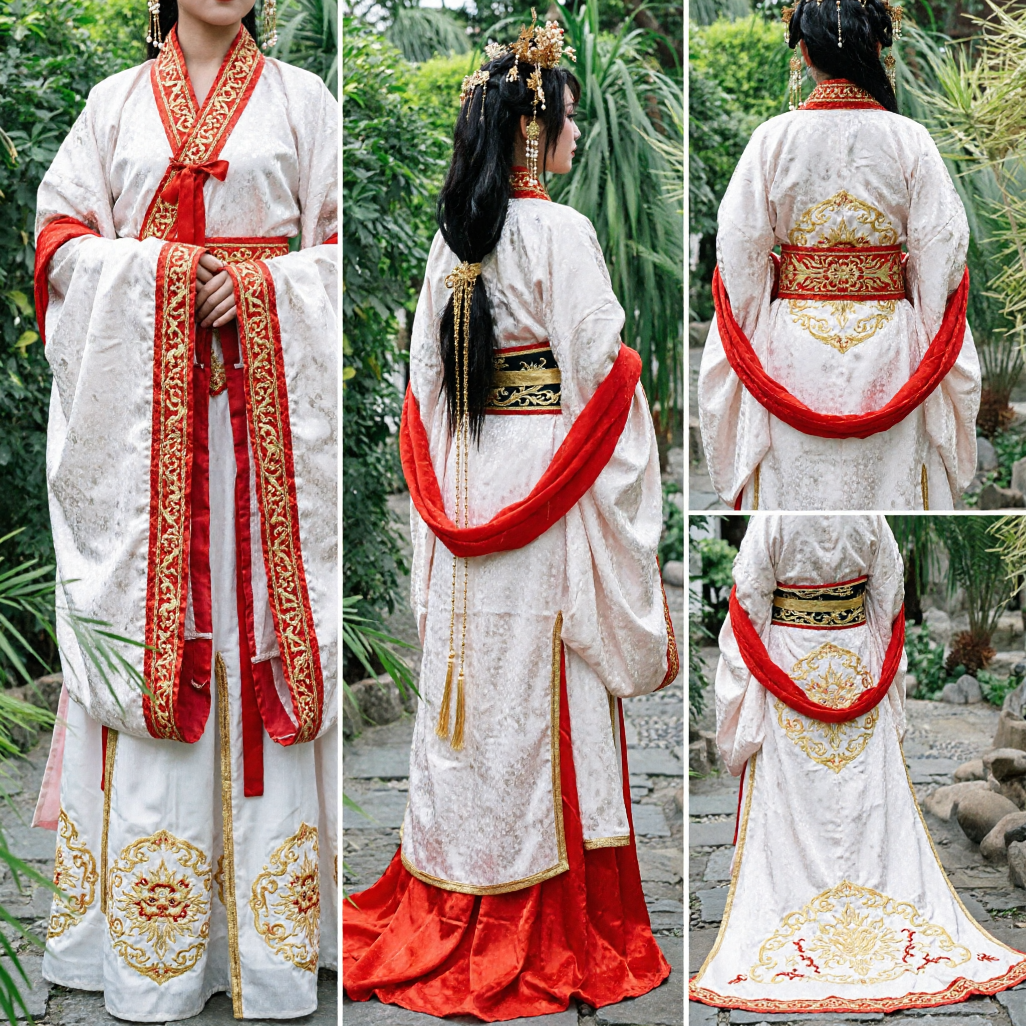 Costume Antico Cinese Hanfu da Fata Squisito Vestito da Principessa Dinastia Tang per Donne Spettacoli Teatrali - Asian Costume
