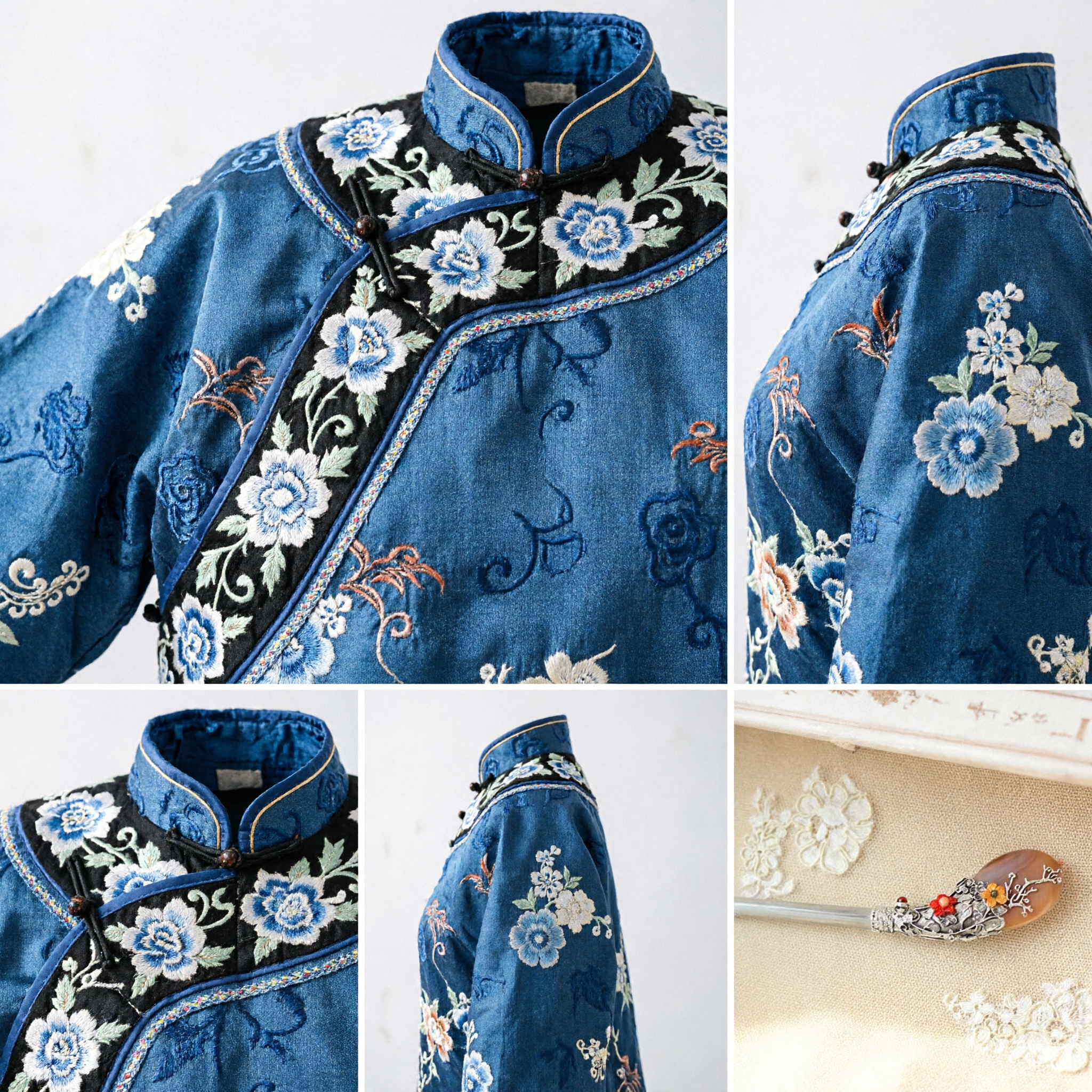 Traditionele Chinese Zilver Filigraan Haarnaald met Agaat Steen Vintage Hanfu Haarpin Accessoire voor Vrouwen Bruiloft - Asian Costume