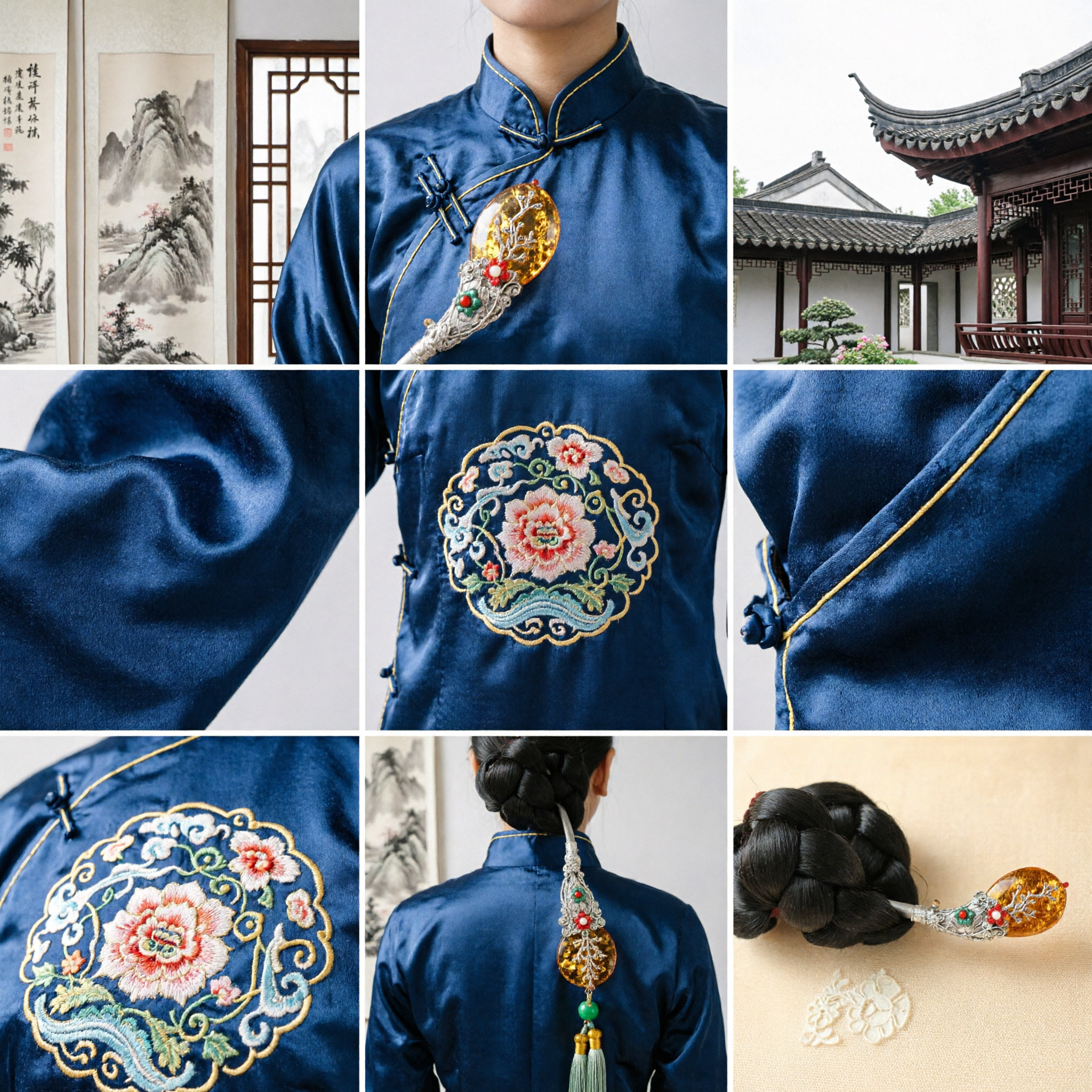 Chinese Traditionele Haarpin Amber Hars Haarnaald Antieke Hanfu Accessoire voor Vrouwen Bruidskostuum Feest - Asian Costume