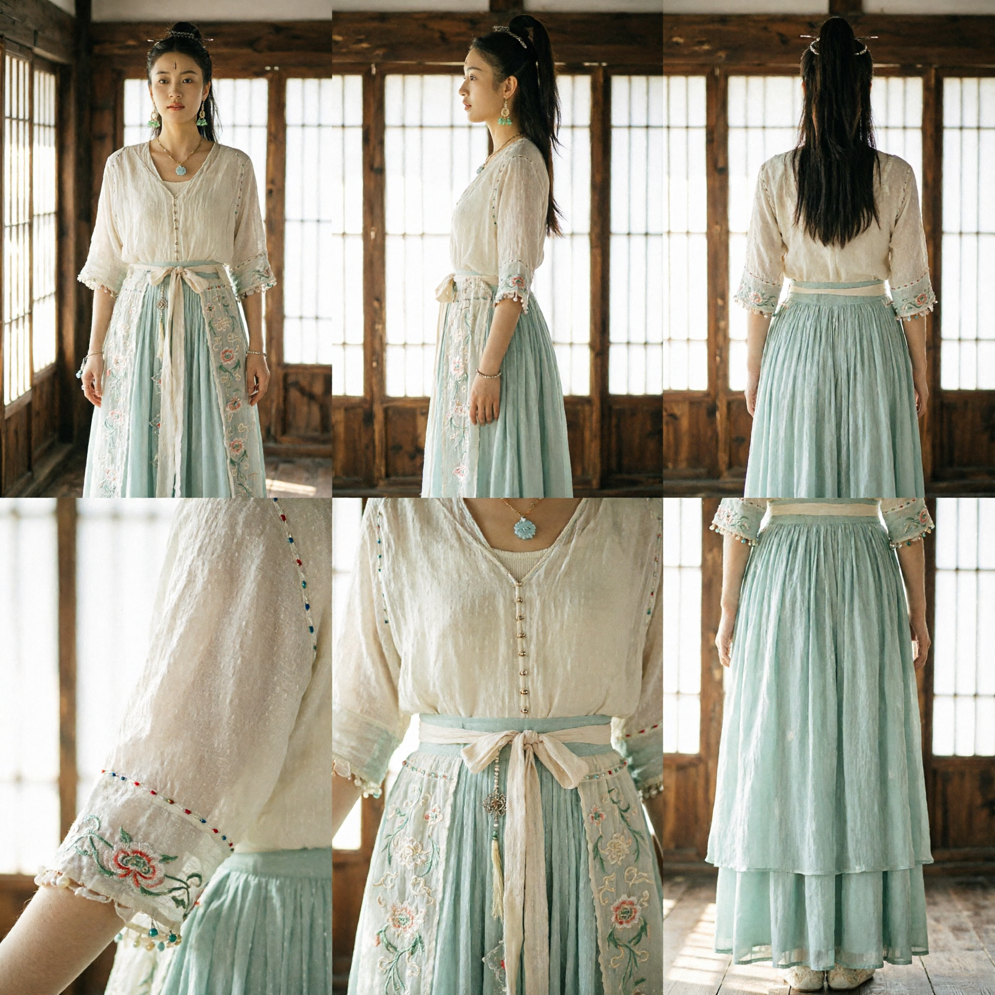 Traje Hanfu tradicional chino elegante, vestido estilo hada antigua para mujeres para cosplay y fotografía - Asian Costume