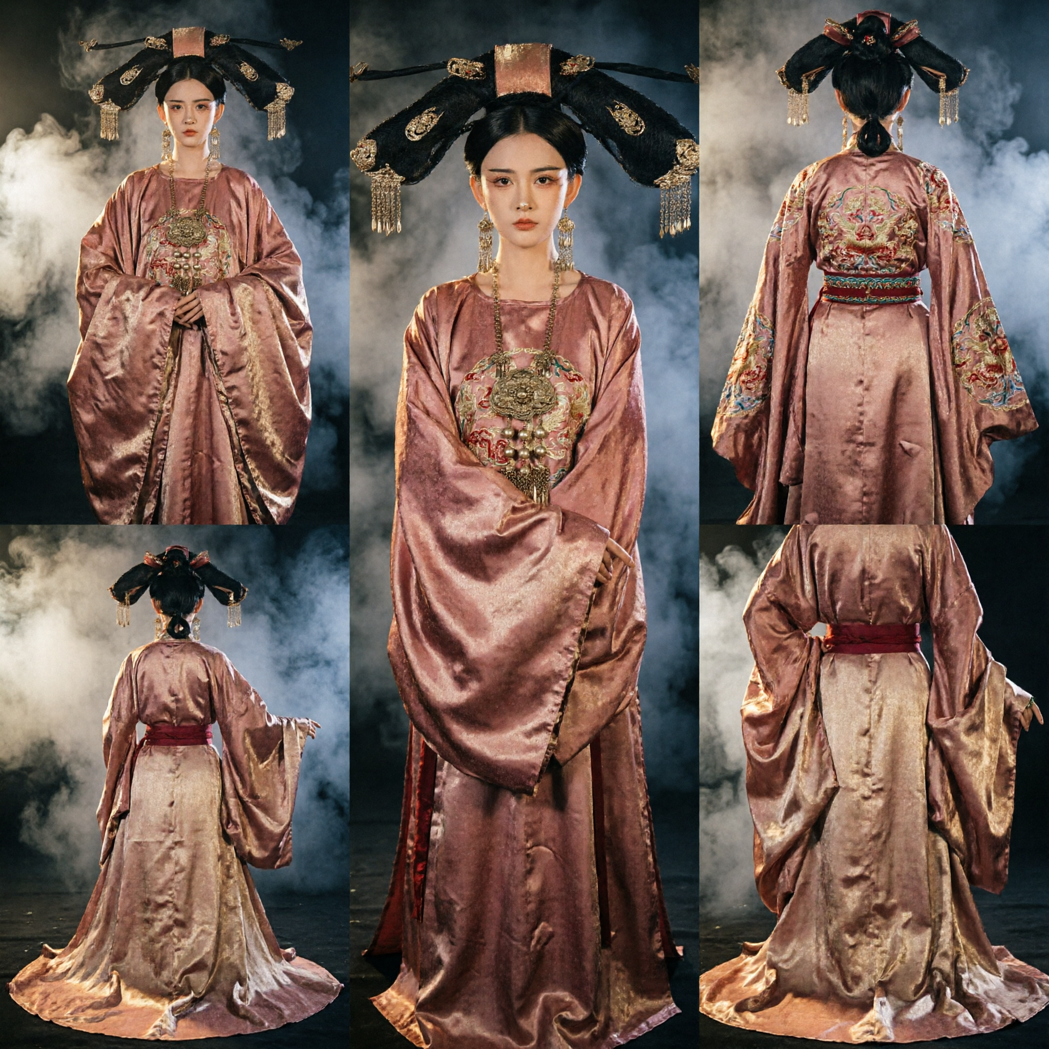 Antiek Chinese Qing-dynastie Keizerin Kostuum Traditionele Mantsjoe Prinses Jurk voor Dames Historische Cosplay Fotografie - Asian Costume