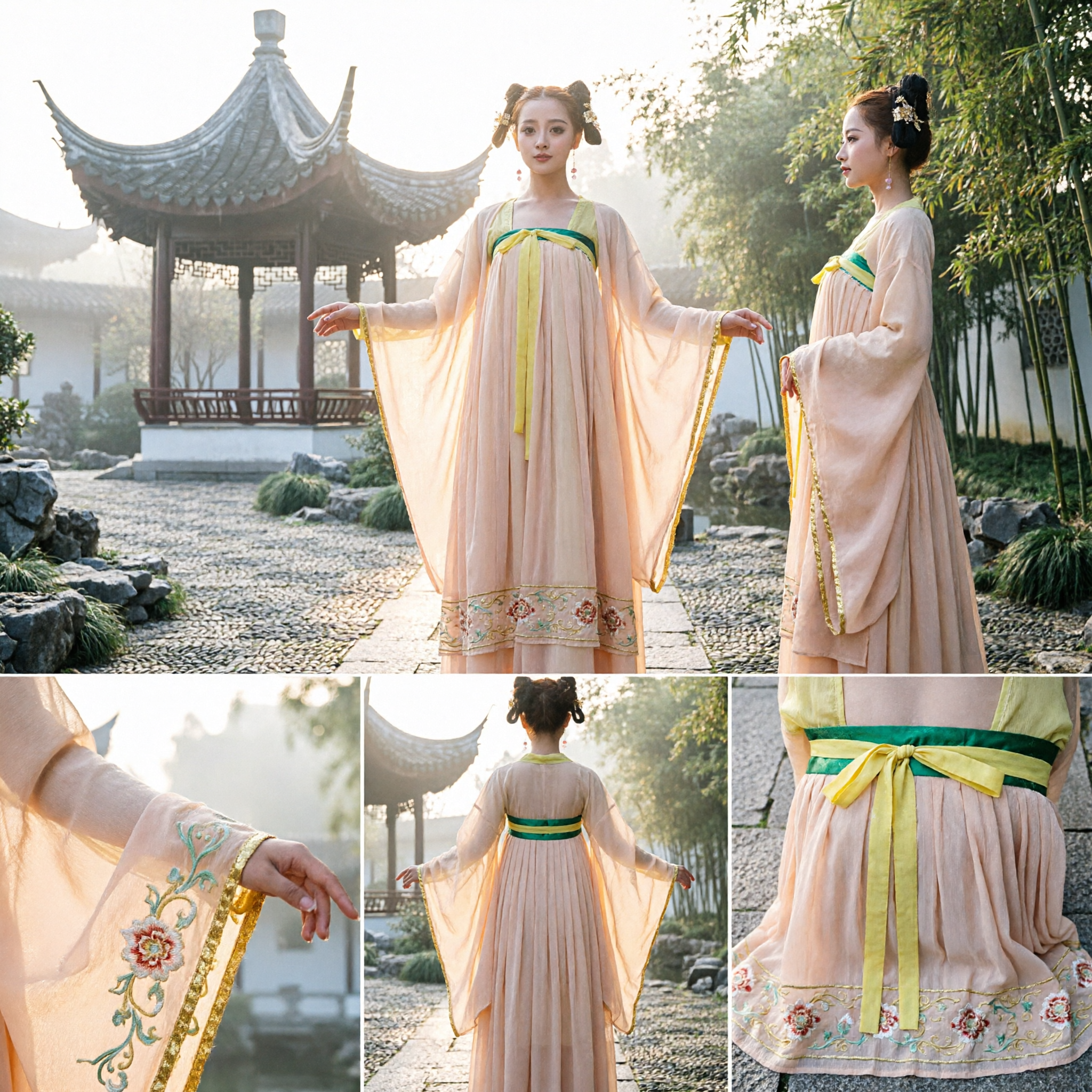 Elegant Antiek Chinees Hanfu Kostuum Traditioneel Paleisdamejurk voor Vrouwen Podiumoptreden Cosplay - Asian Costume