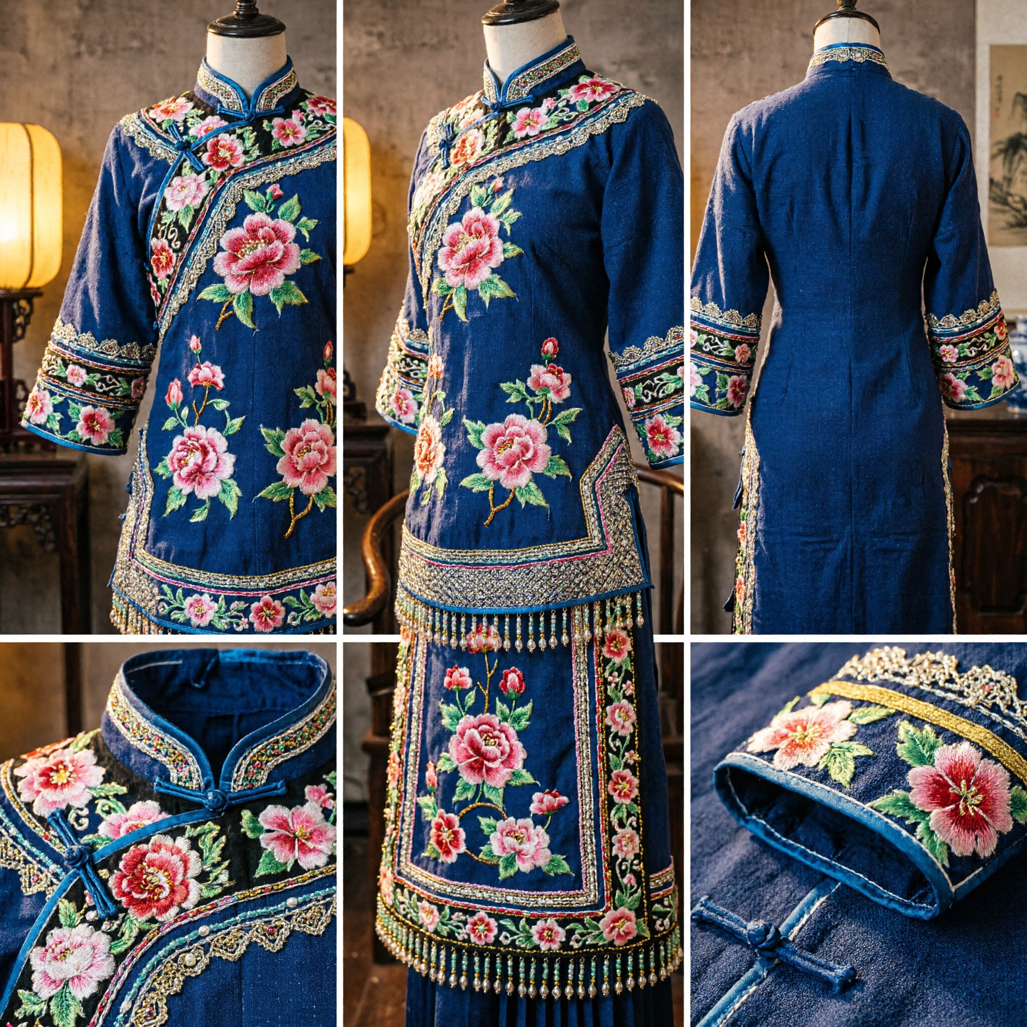 Elegante oude Chinese vlinder haarspeld met kwasten, traditionele Hanfu hoofdtooi sieraad voor vrouwen bruiloftskostuum - Asian Costume