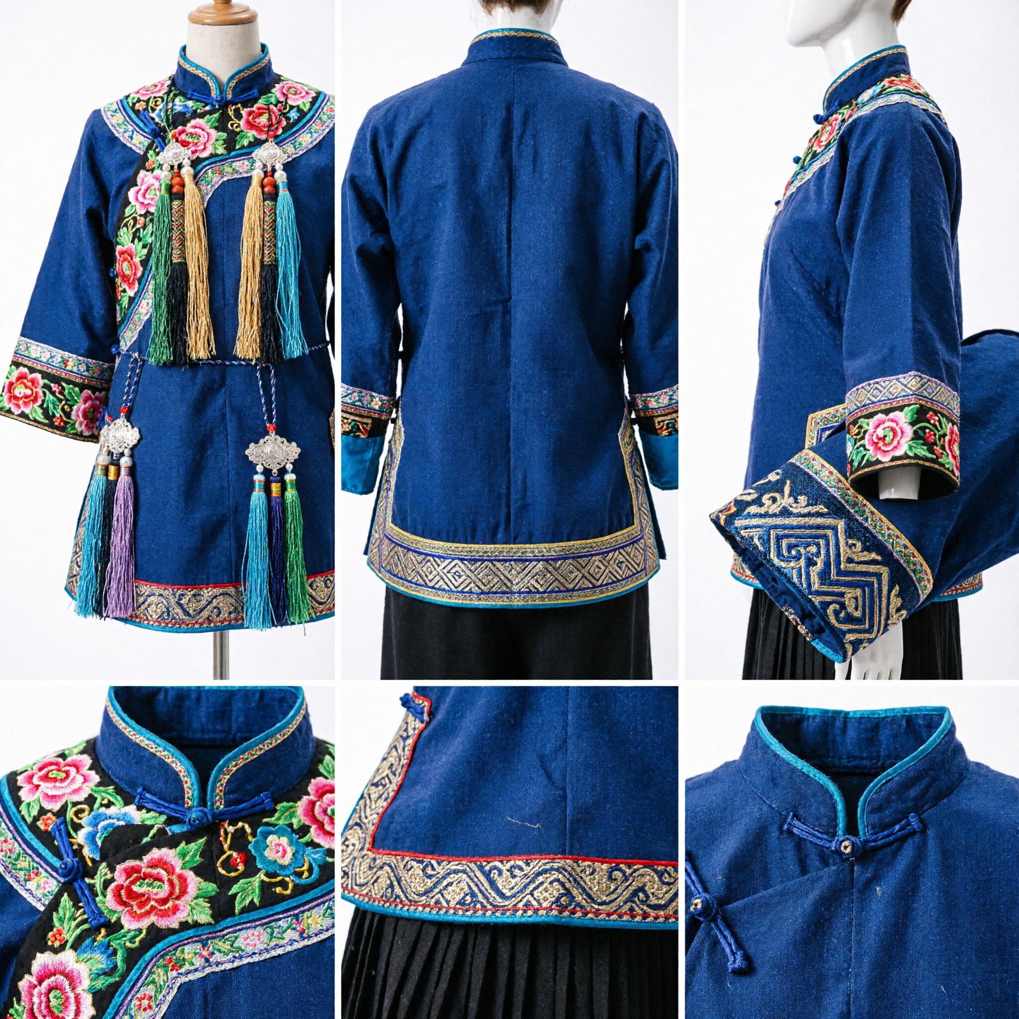 دبوس الشعر الزهري الصيني التقليدي، عصاة شعر ذهبية مخرّمة على شكل حرف U مع اللؤلؤ، إكسسوارات غطاء الرأس لزفاف عرائس الهانفو للنساء - Asian Costume