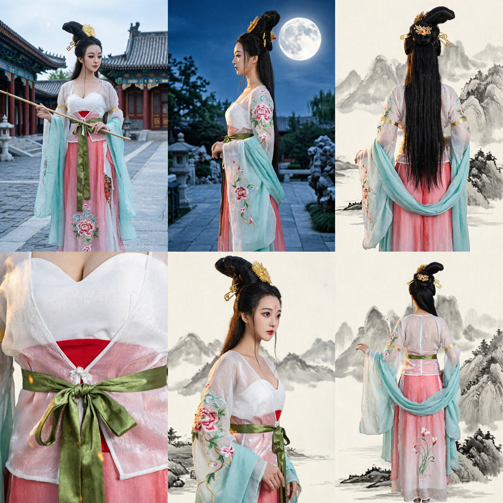 Ancient Chinese Tang Dynasty Hanfu Costume Fairy Princess Dress for Women Traditional Dance Cosplay - Asian Costume
