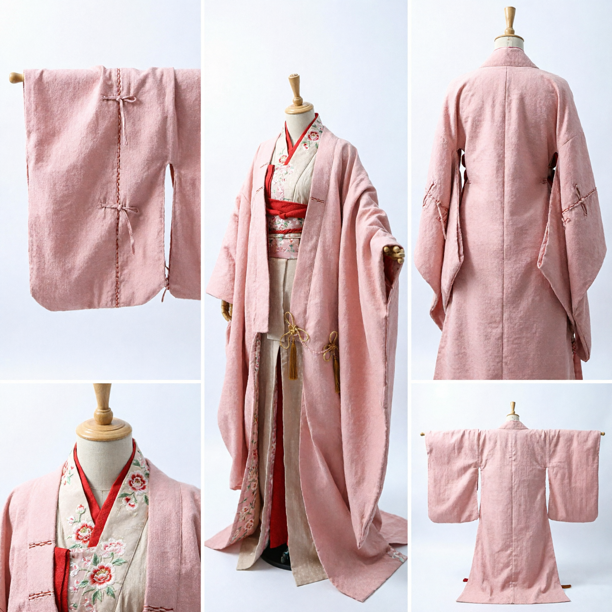 Elegantes rosafarbenes traditionelles chinesisches Hanfu antikes Kostüm für Frauen, Song-Dynastie-Stil Cosplay-Kleid - Asian Costume