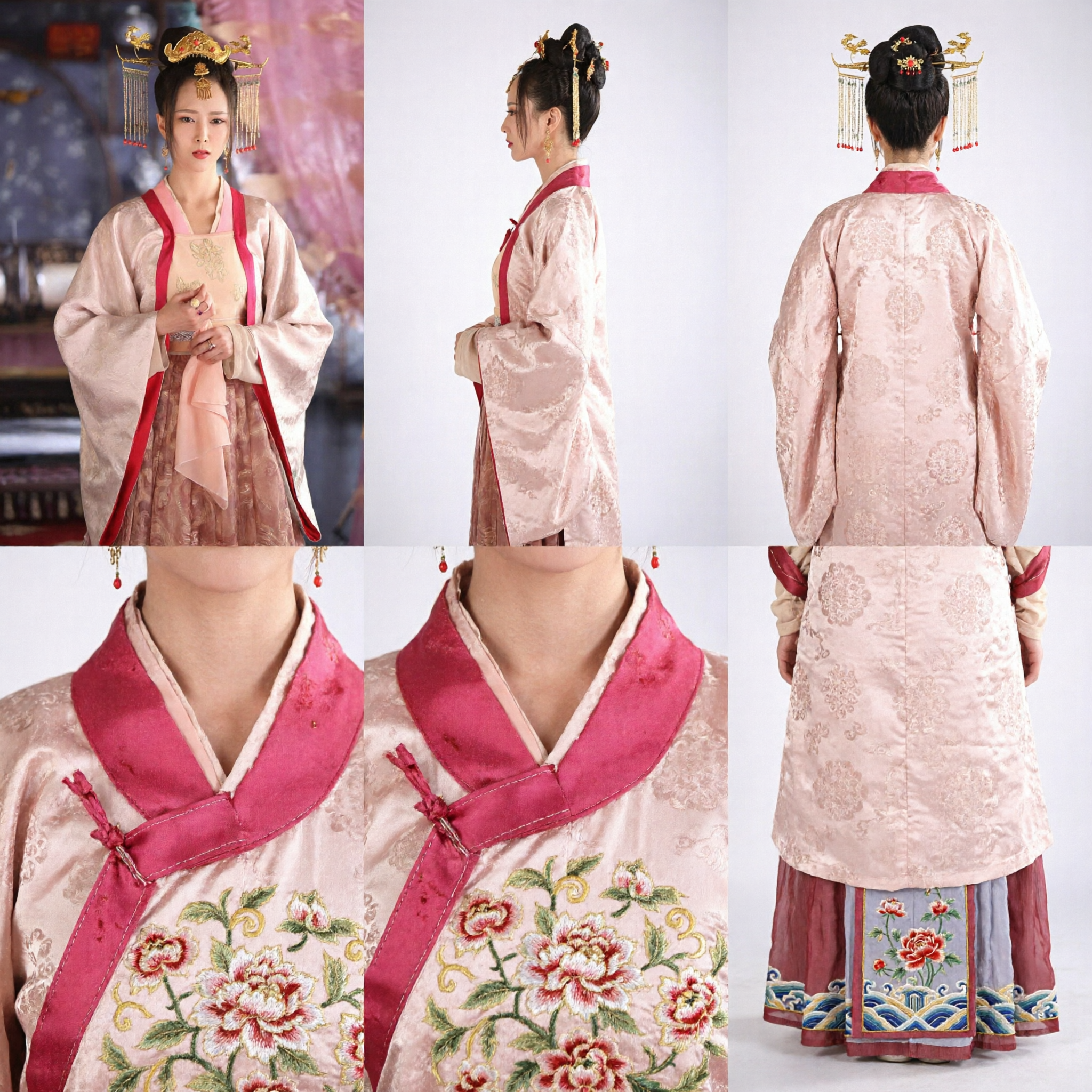 Disfraz Hanfu de Princesa de la Dinastía Tang China Tradicional, Vestido de Dama de Palacio Antiguo para Cosplay de Mujeres - Asian Costume