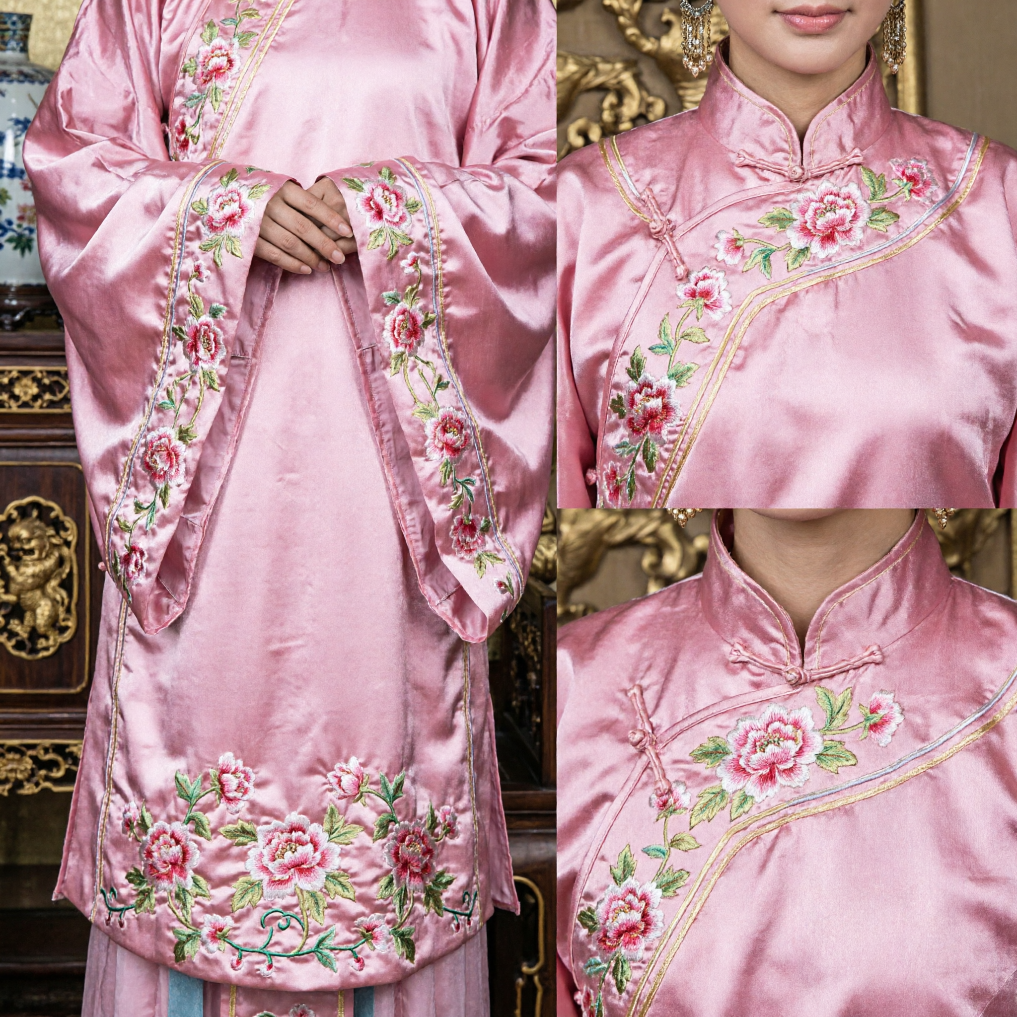 Różowy chiński starożytny strój księżniczki Suknia Hanfu dla kobiet do historycznego cosplayu i występów scenicznych - Asian Costume