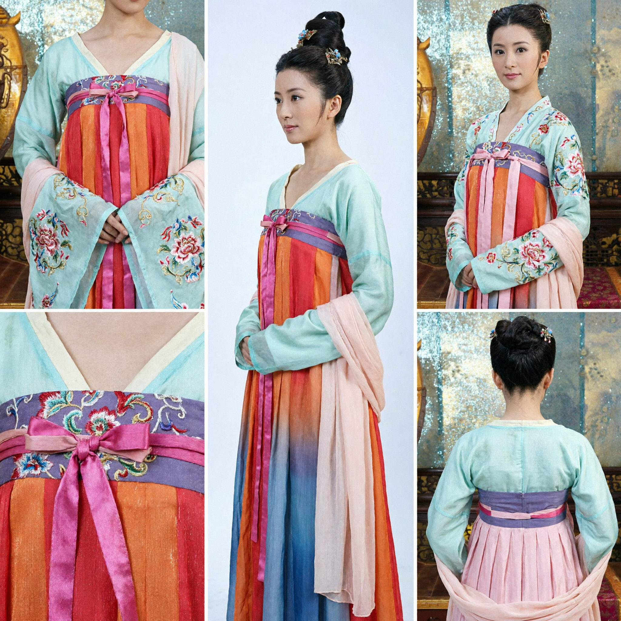 Traje Tradicional Chinês Hanfu da Dinastia Tang Vestido Antigo de Mulher Nobre para Mulheres Cosplay e Performance Histórica em Palco - Asian Costume