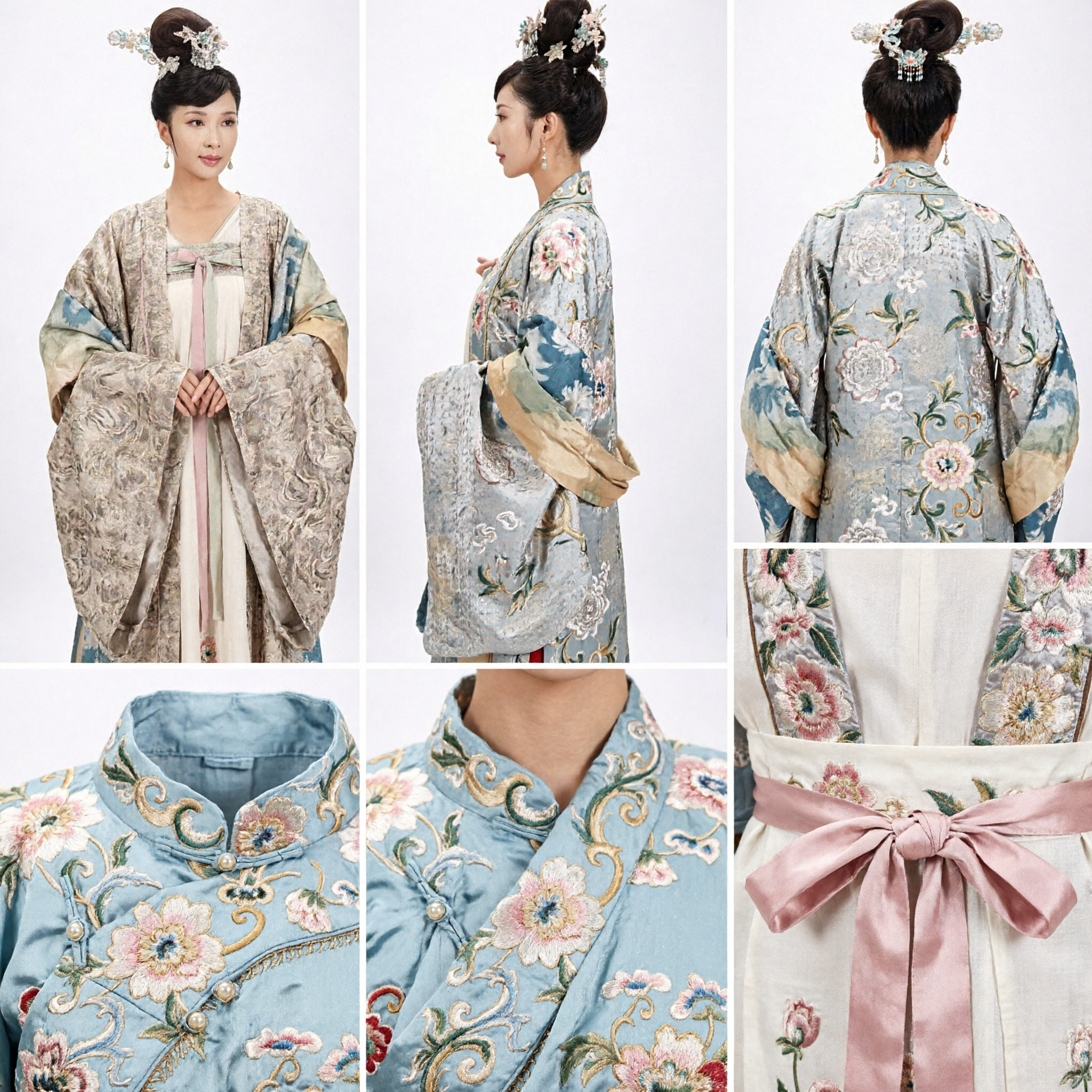 Elegante Traje de Dama de Palacio de la Dinastía Tang Hanfu Vestido Tradicional Chino Antiguo para Mujer Cosplay y Actuación Escénica - Asian Costume