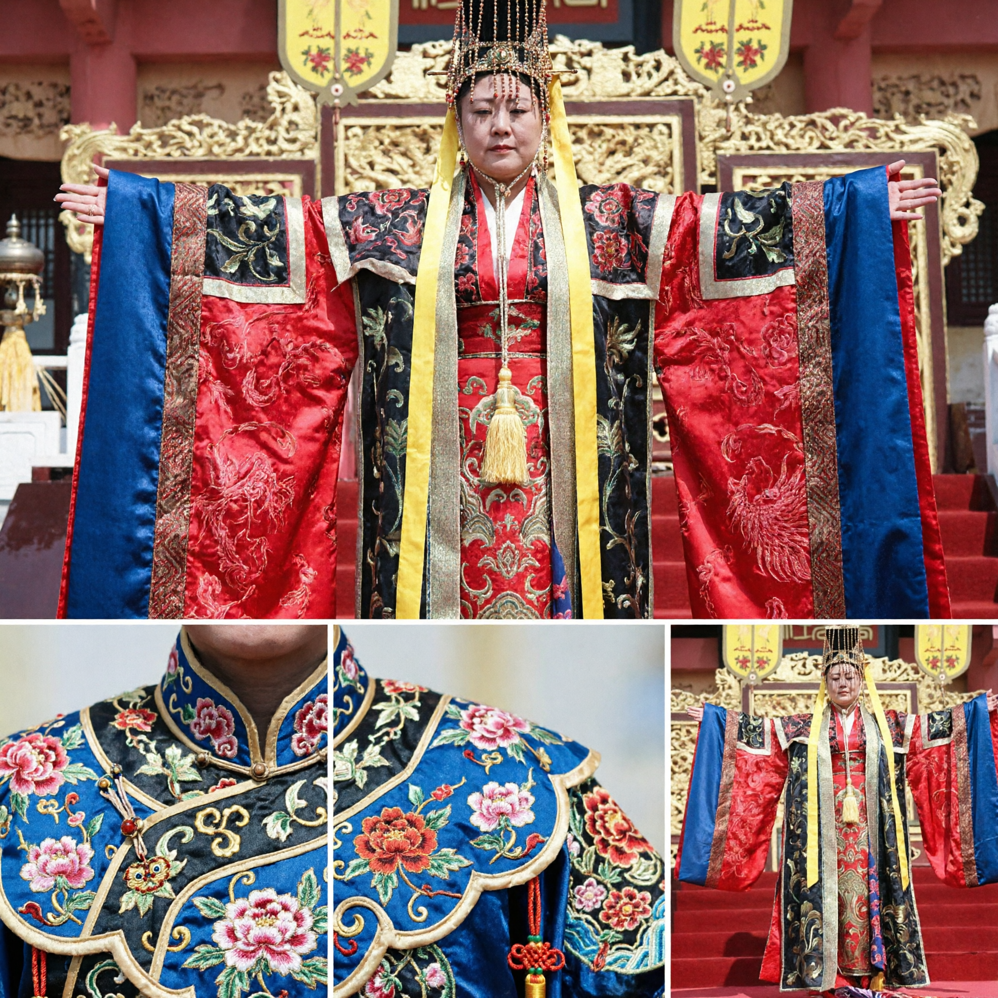 Luxe Oud-Chinese Keizer Hanfu Kostuum Mannen Traditioneel Koningsgewaad Historisch Cosplay Outfit - Asian Costume