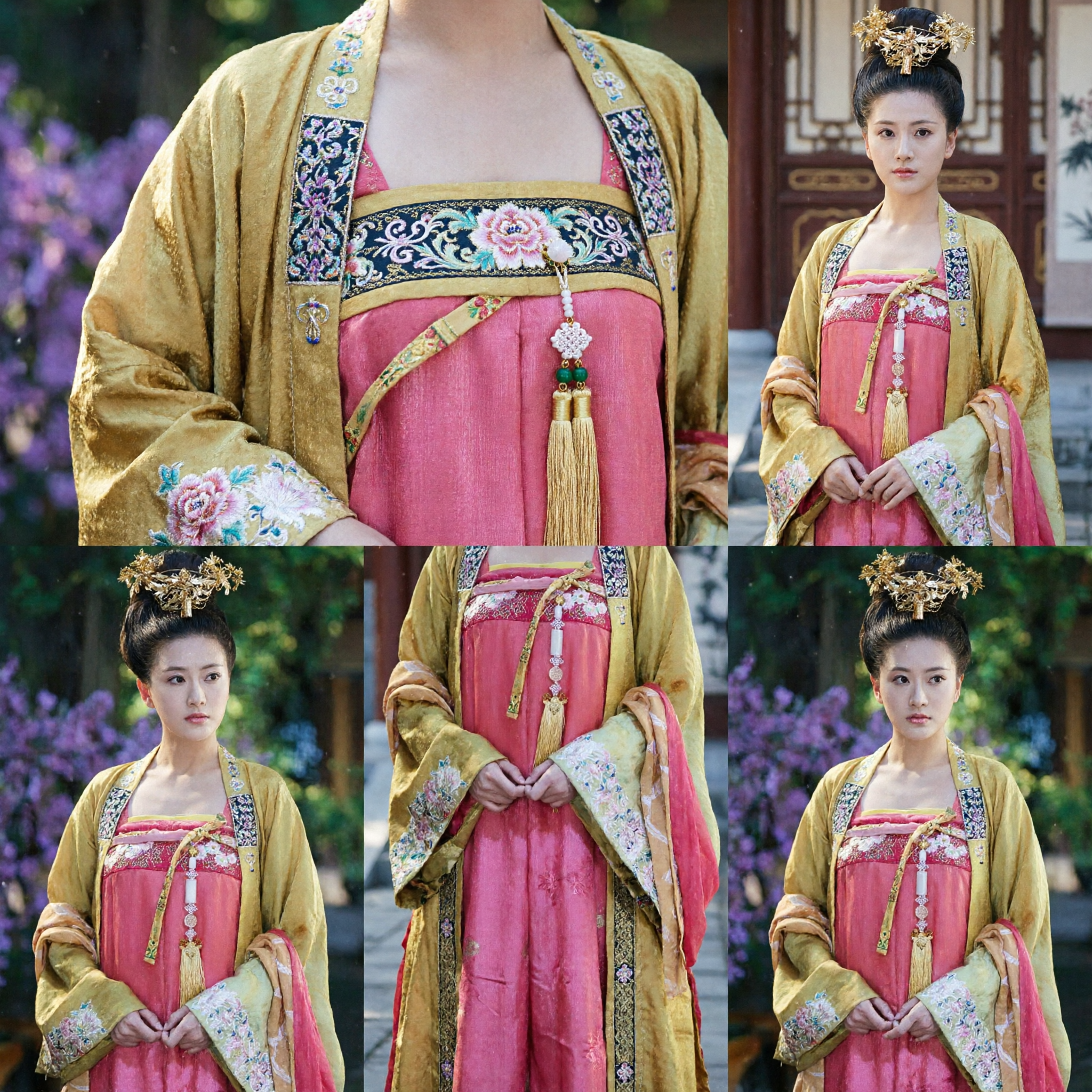 Traje da Dama do Palácio da Dinastia Tang Chinesa Antiga Vestido Hanfu Tradicional Bordado para Mulheres Cosplay Histórico - Asian Costume