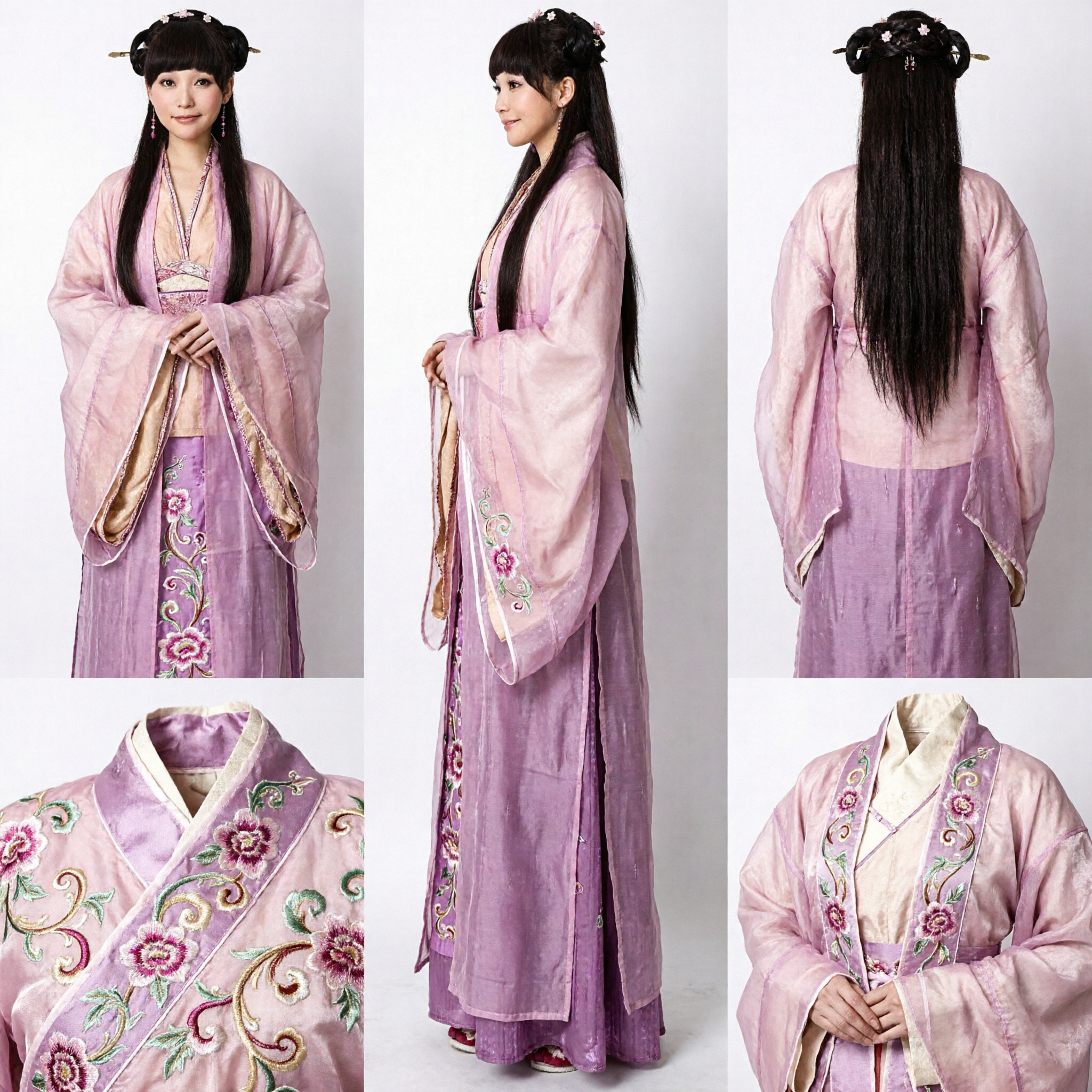 Costume Hanfu Chinois Ancien Élégant Rose, Robe de Fée Traditionnelle pour Femmes, Tenue Historique pour Cosplay - Asian Costume