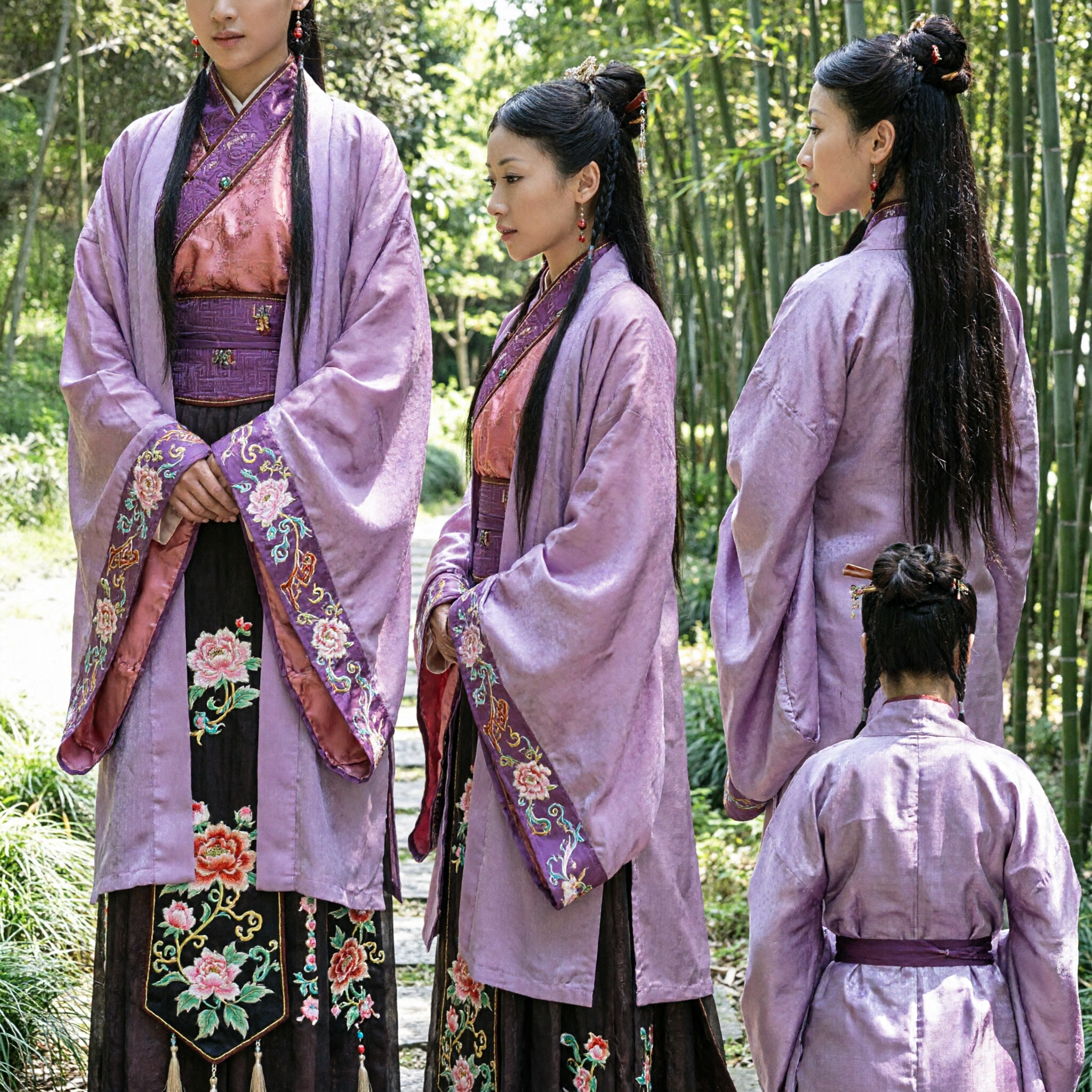 Traditioneel Chinees Hanfu Paarse Gewaad Antiek Kostuum voor Vrouwen Historisch Drama Cosplay Optreden - Asian Costume