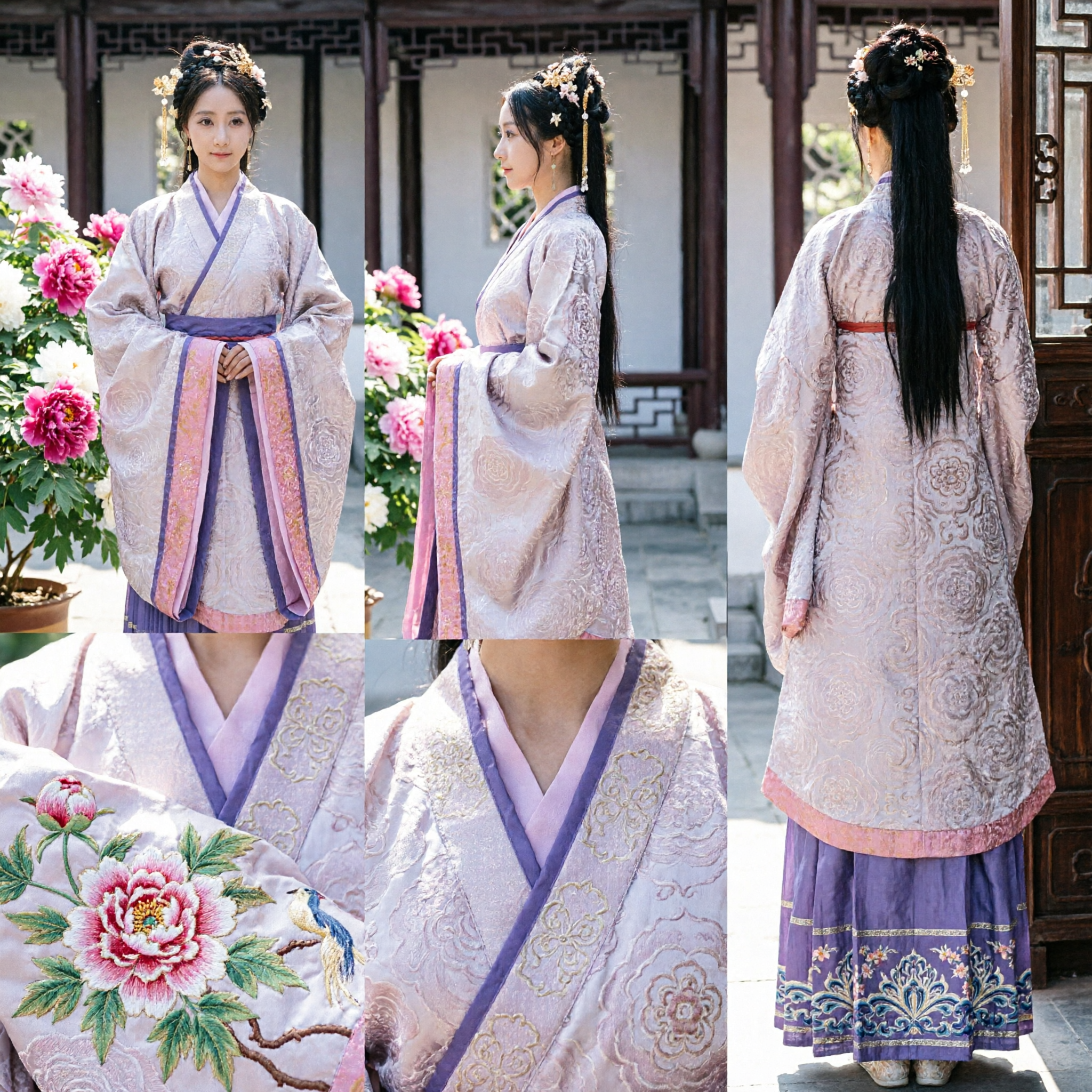 Vestido de Princesa Antiga Hanfu Tradicional Chinês, Traje Elegante da Dinastia Han para Performance de Palco Feminino - Asian Costume