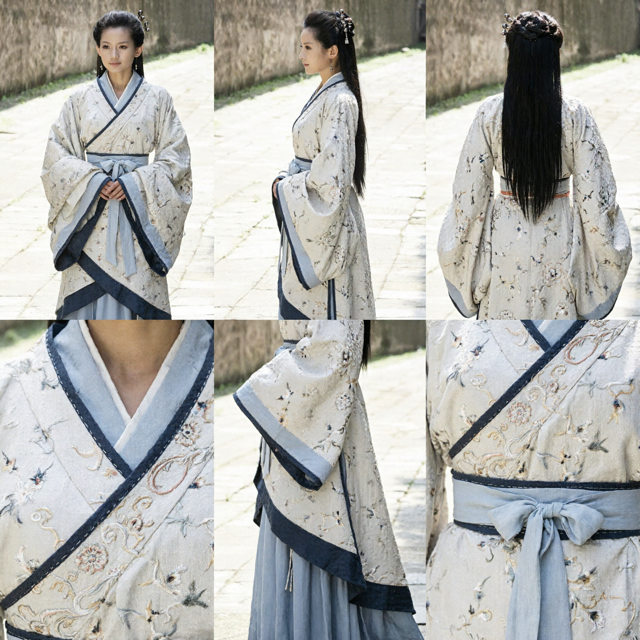 Elegante Costume Tradizionale Antico Cinese Hanfu per Donne, Veste per Cosplay di Dramma Storico Periodico e Wuxia, Set Completo - Asian Costume