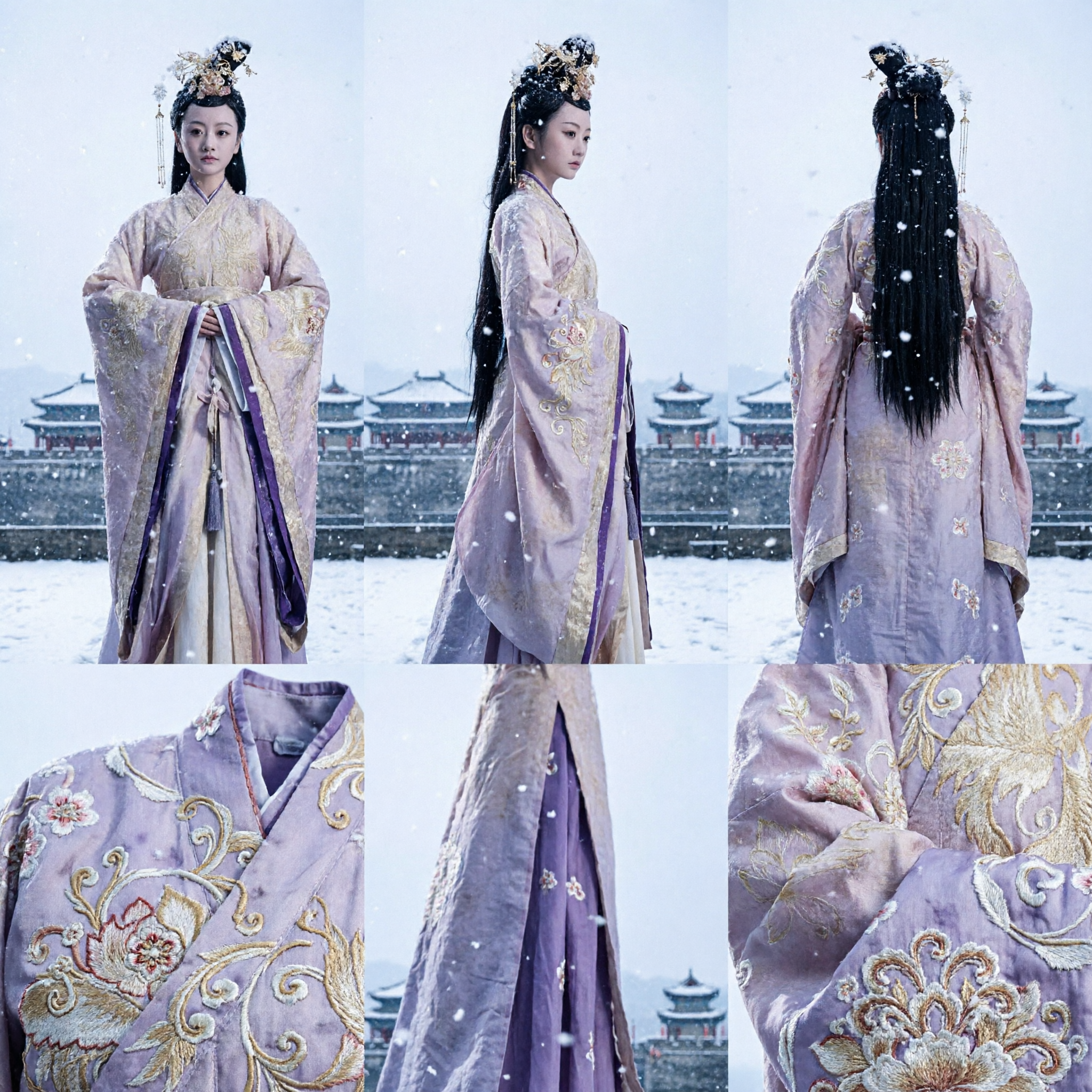 Elegante Traje Hanfu Chinês Tradicional Antigo para Mulheres Cosplay de Drama Histórico Vestido de Dama do Palácio - Asian Costume