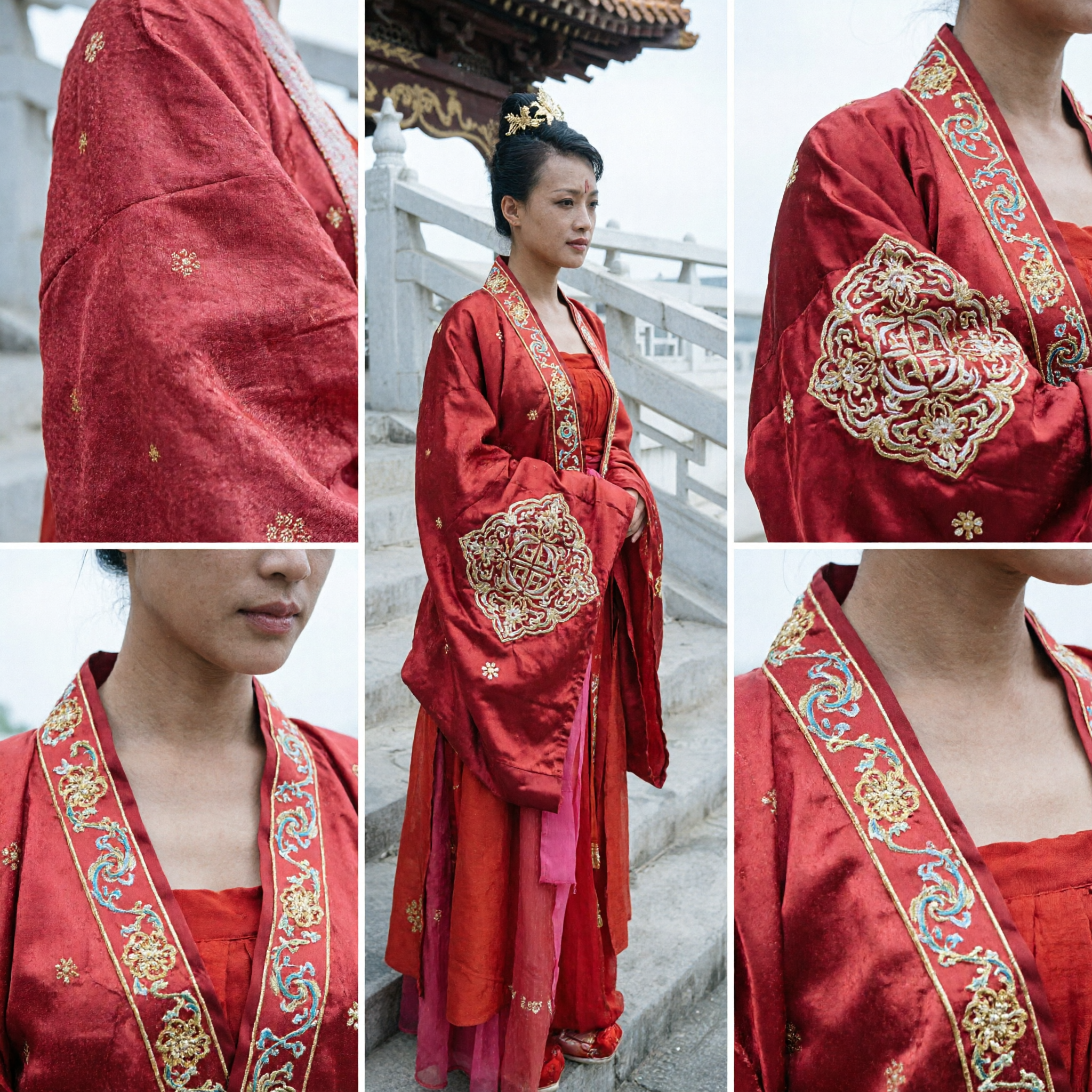 Vrouwen Traditioneel Chinees Hanfu Rood Oud Prinses Kostuum Tang-dynastie Stijl Historische Jurken voor Cosplay - Asian Costume