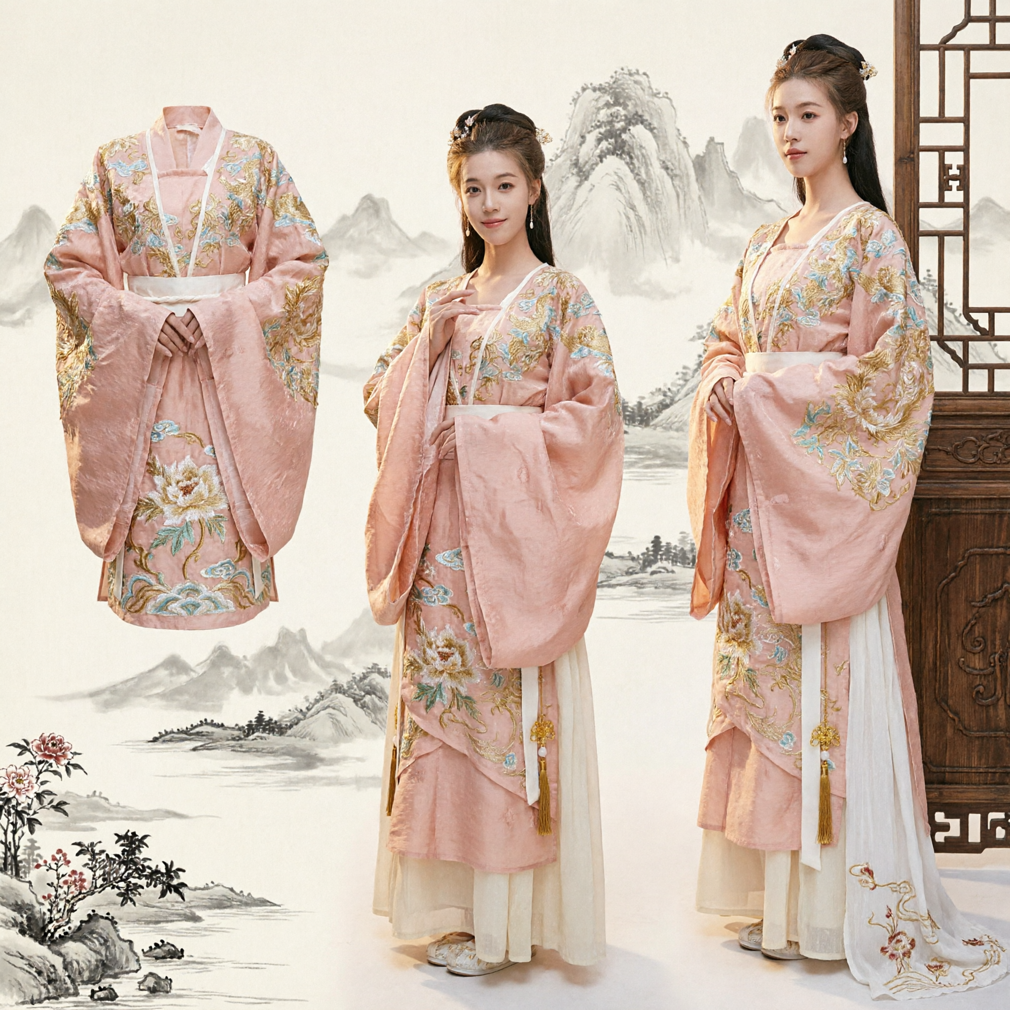 Elegant Chinese Traditional Hanfu Tang Dynasty Costume Ancient Fairy Princess Dress for Women Photography - Asian Costume