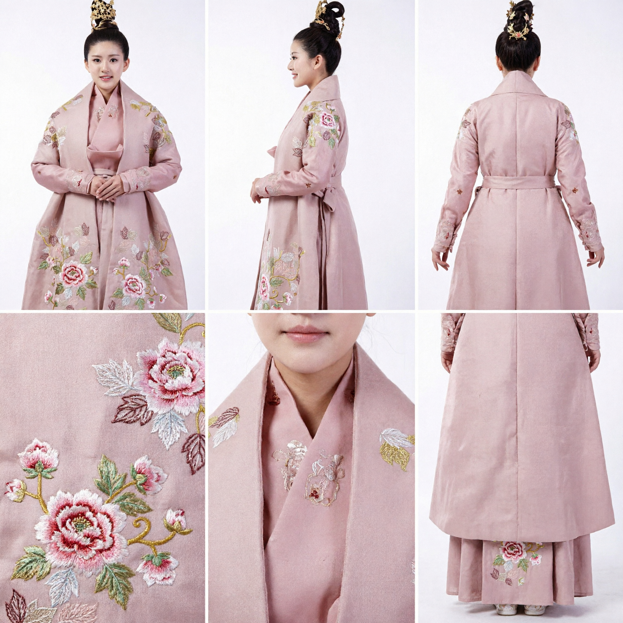 Costume Hanfu ancien rose chinois pour femmes - Robe de princesse brodée traditionnelle pour cosplay et spectacle - Asian Costume