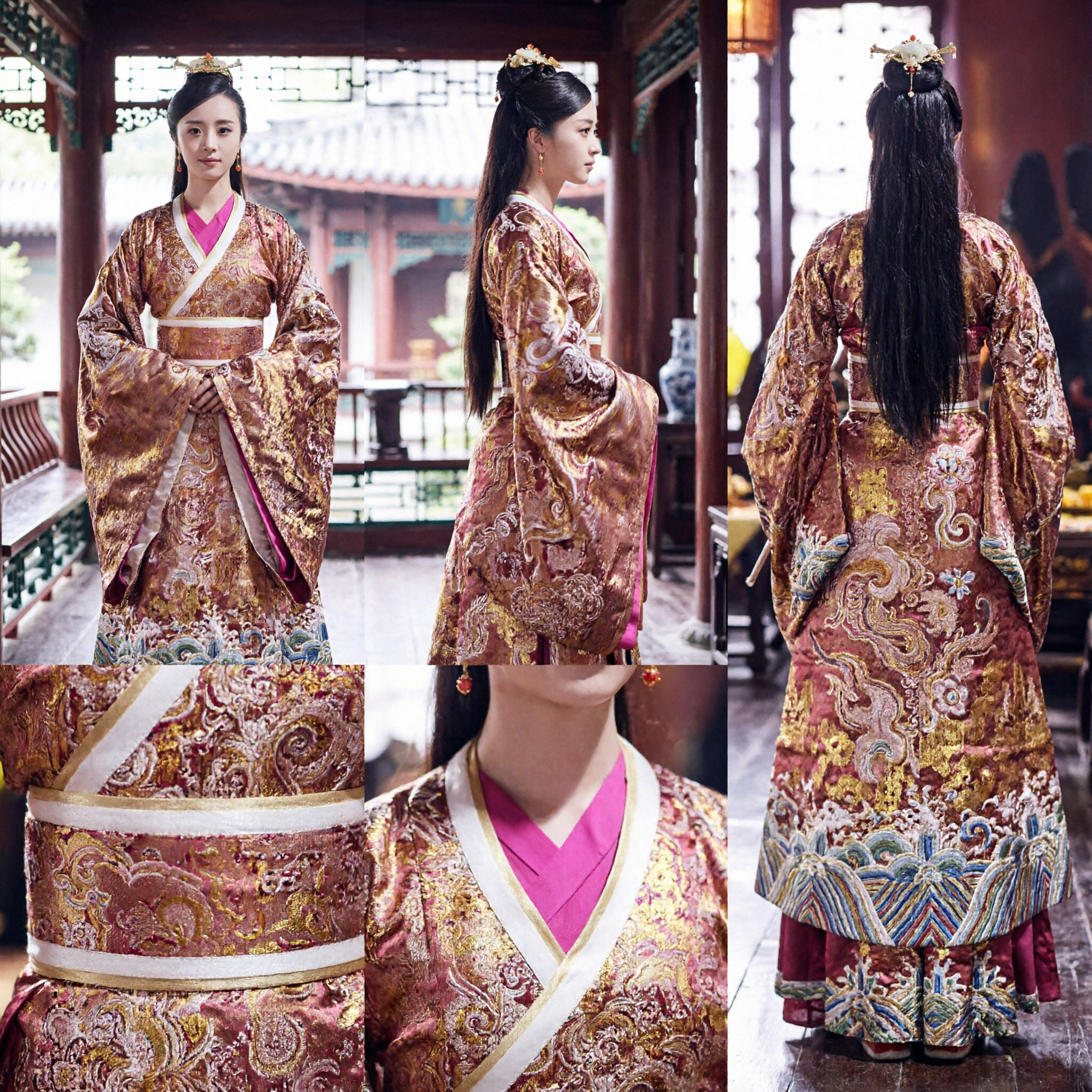 전통 중국 고대 공주 의상 우아한 황후 한복 드레스 여성 역사 드라마 코스프레 - Asian Costume