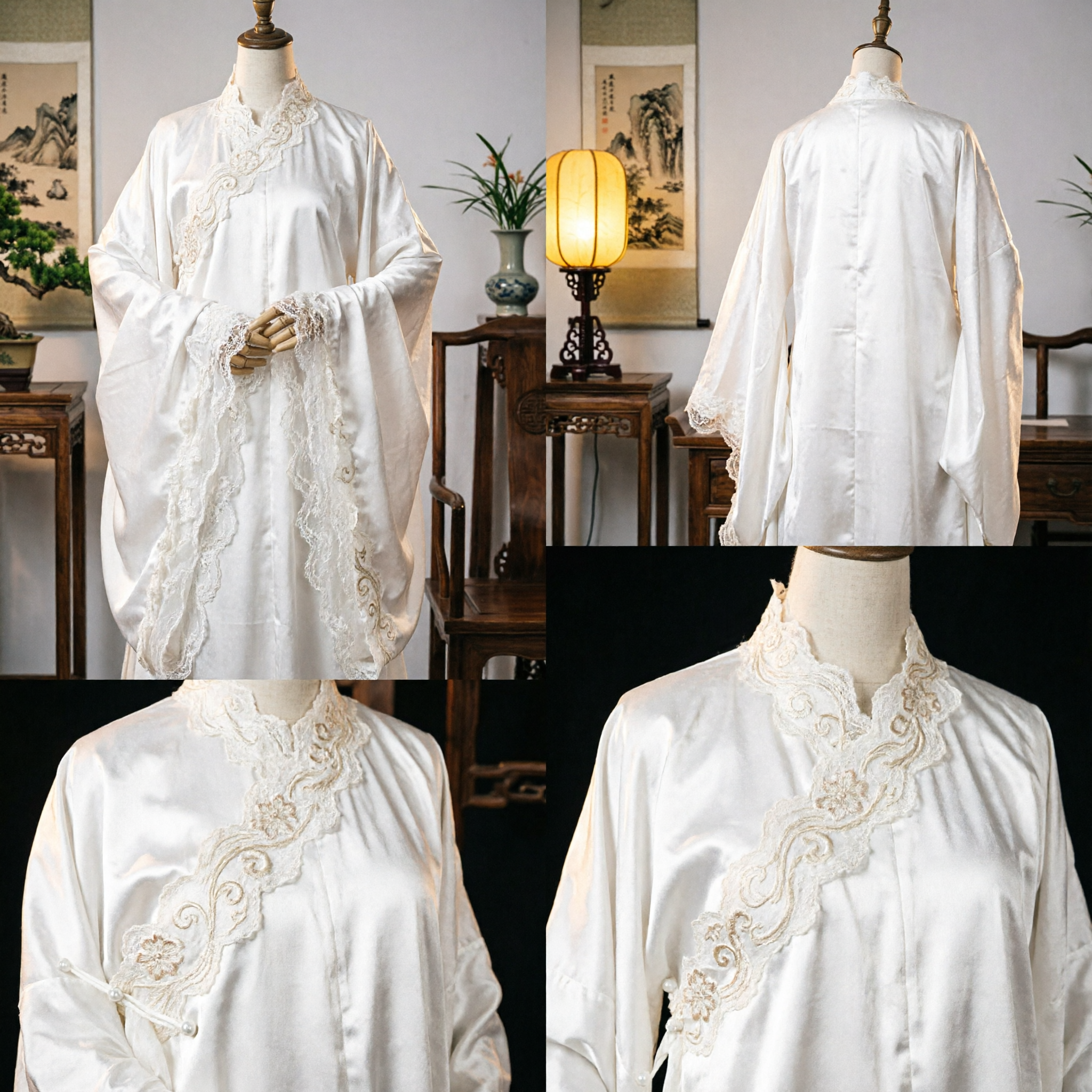 Traditioneel Chinese Witte Hanfu Oude Feeënprinsesjurk voor Vrouwen Cosplay Podiumoptreden Kostuum - Asian Costume