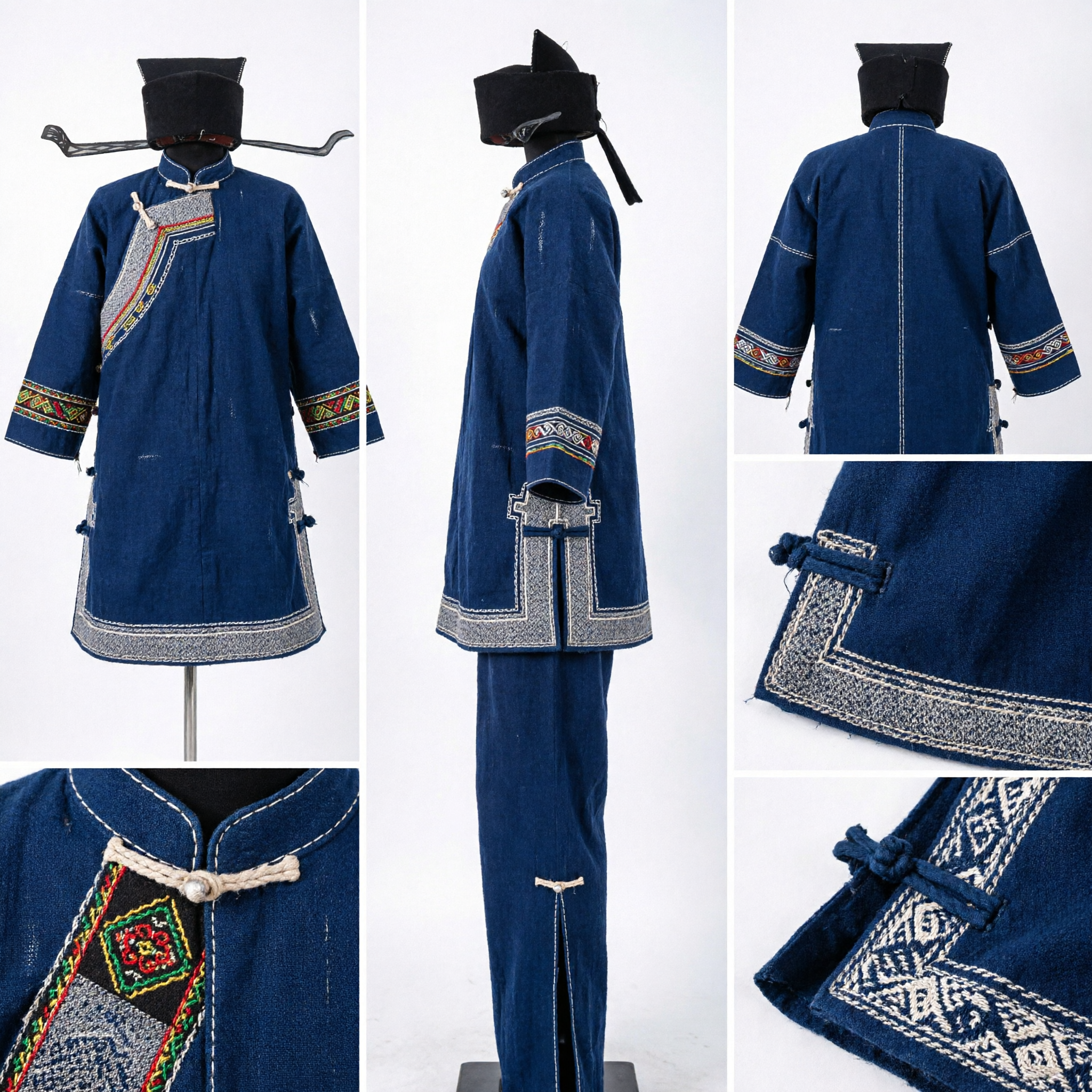 Sombrero de Juez Oficial Antiguo Chino Tradicional, Futou Negro para Hanfu, Cosplay y Representaciones Escénicas - Asian Costume