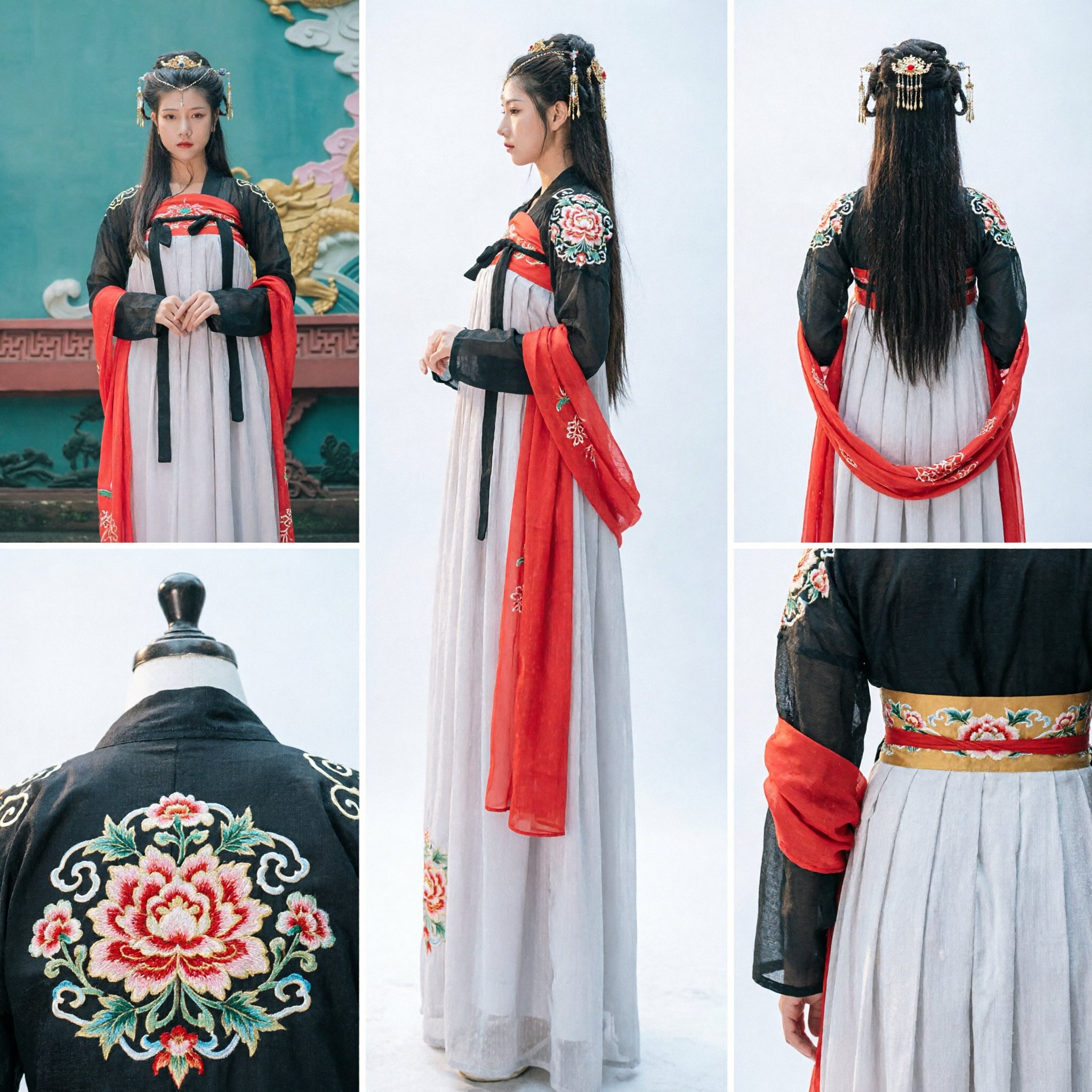 Tradycyjny chiński strój Hanfu dla kobiet, starożytna suknia księżniczki z dynastii Tang do cosplayu i fotografii - Asian Costume