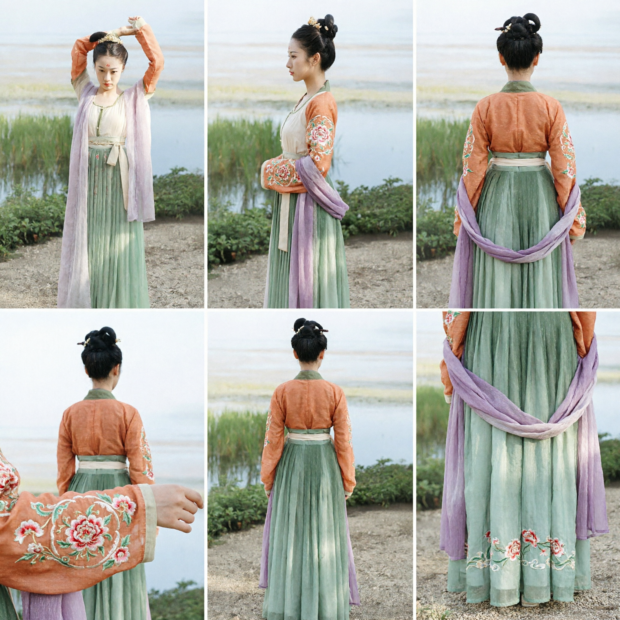 Costume Tradizionale Cinese Hanfu per Donne, Abito da Fata Antica della Dinastia Tang con Set di Gonna Verde per Spettacoli - Asian Costume