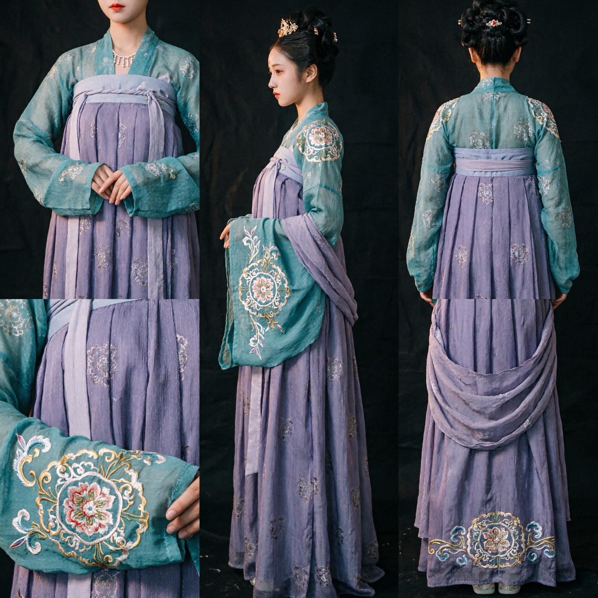Vestido Tradicional Chino Hanfu de la Dinastía Tang, Traje de Princesa del Palacio Antiguo para Mujeres en Cosplay Histórico - Asian Costume