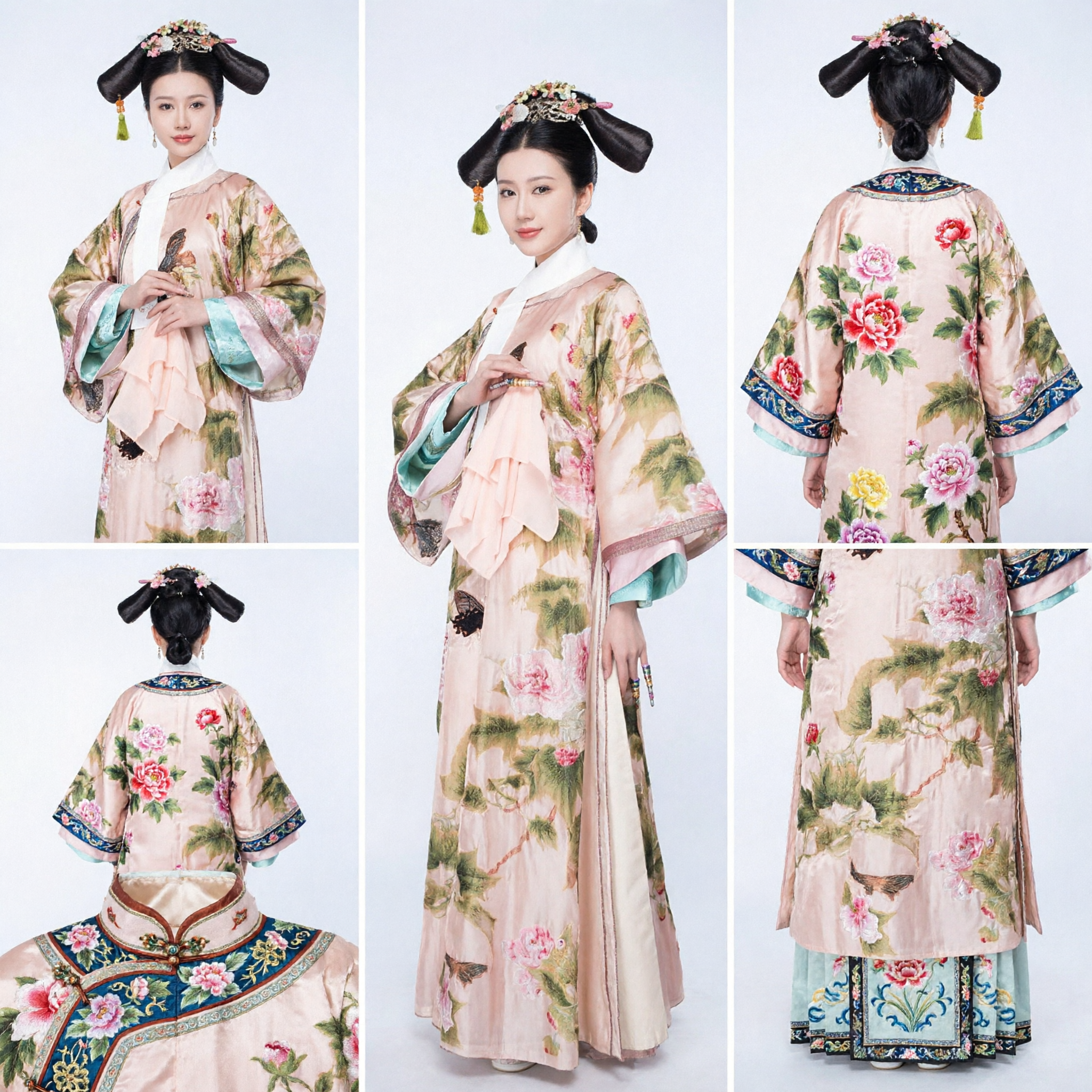 Traditioneel Chinese Qing Dynastie Prinses Kostuum Oude Mantsjoe Keizerin Gewaad Historische Cosplay Jur voor Vrouwen - Asian Costume