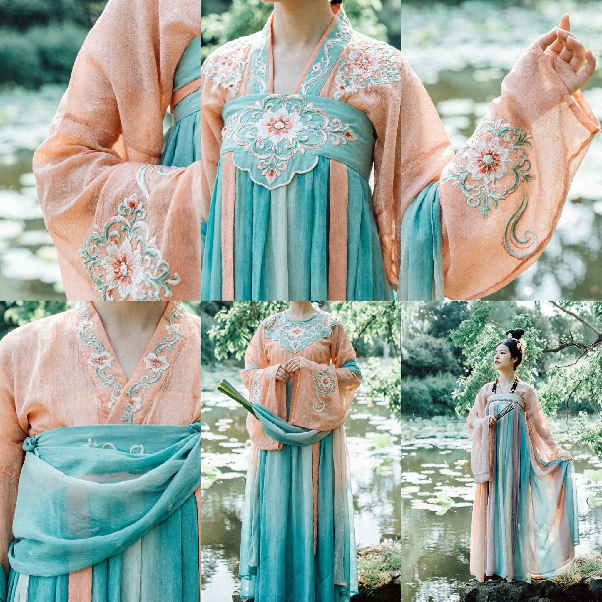 伝統的中国漢服ドレス 唐風古代王女コスチューム 女性用撮影パフォーマンス - Asian Costume